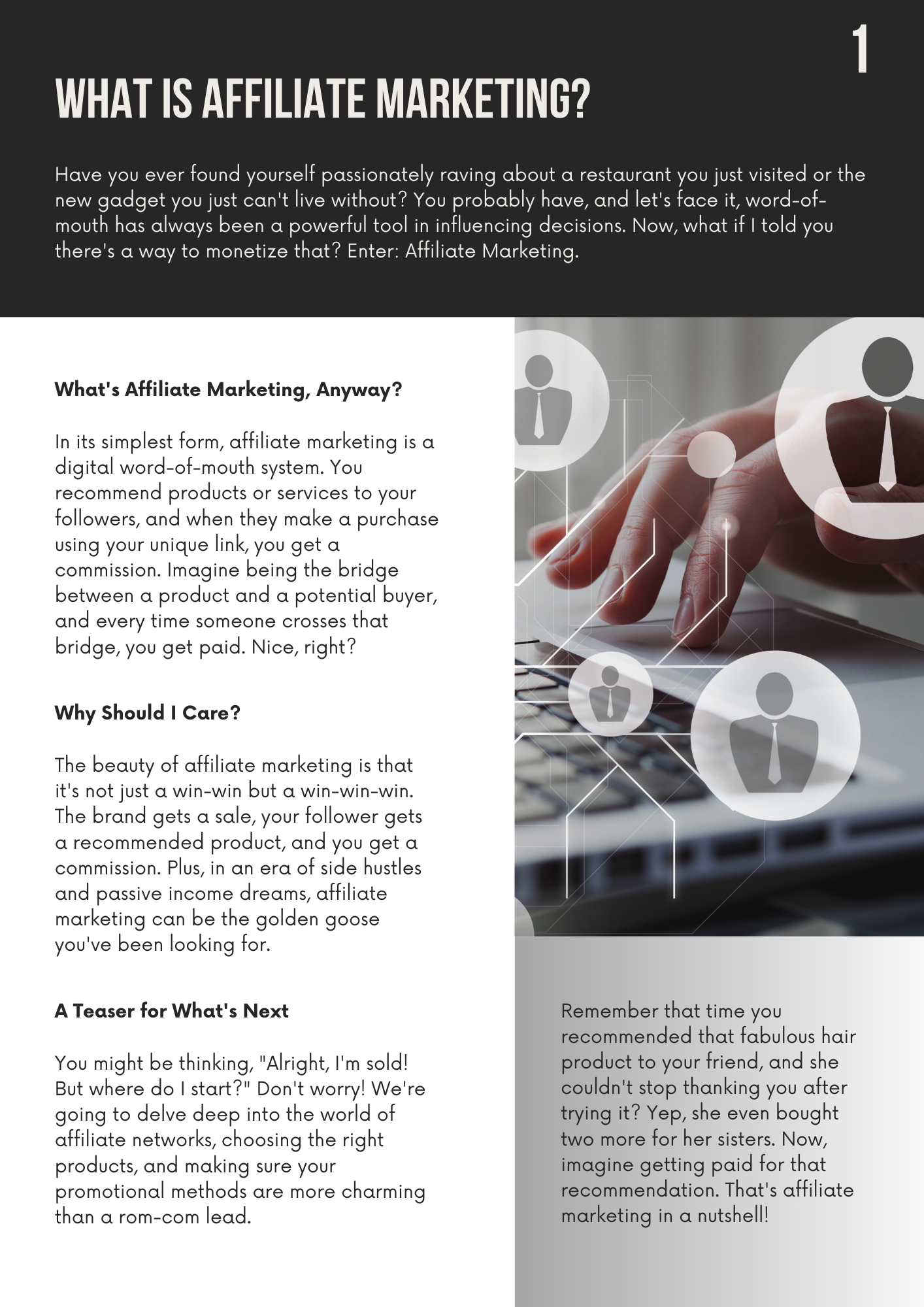 Canva Free Editable Your Guide to Affiliate Marketing Template
