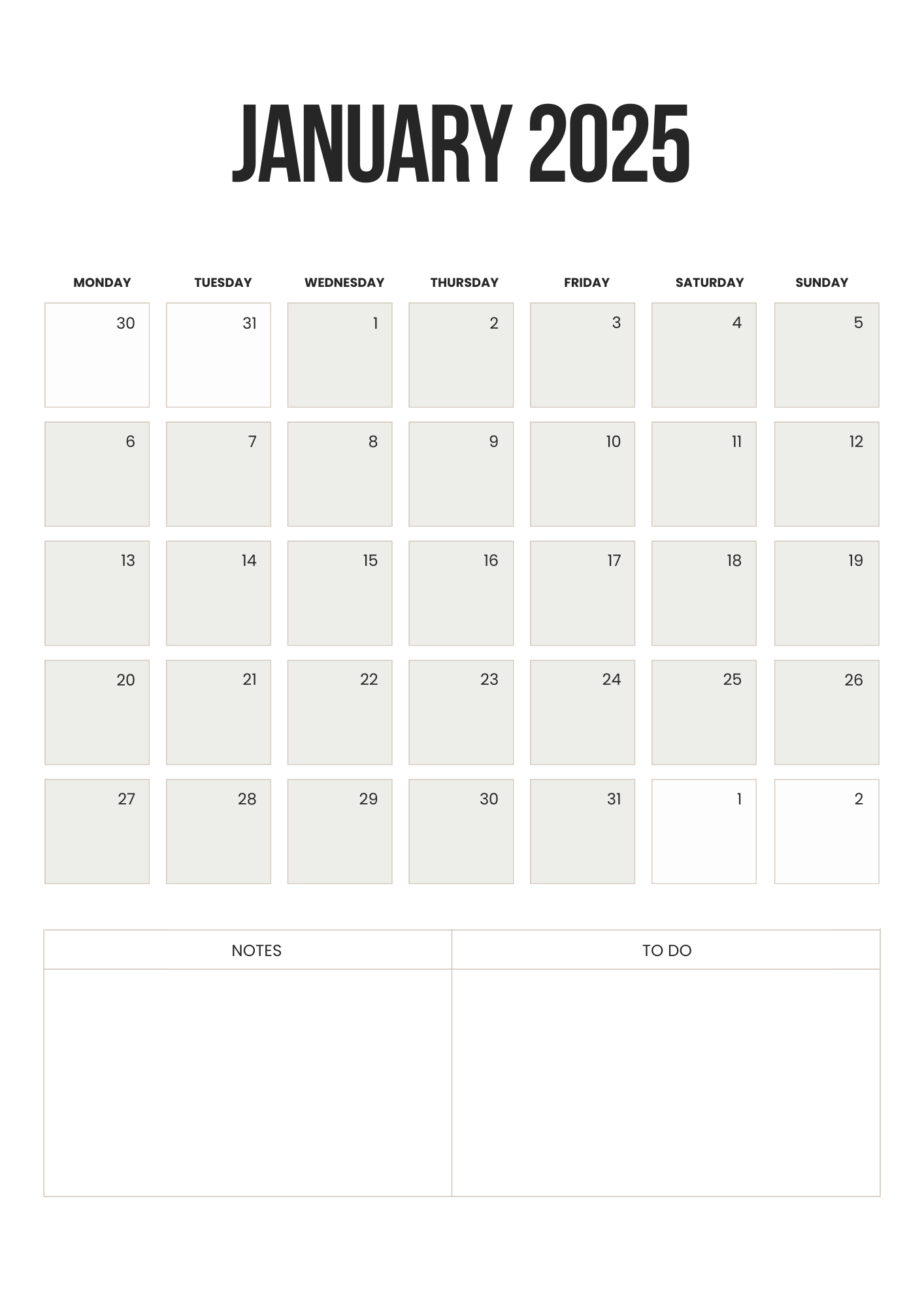 Calendario 2025 imprimible | Planificador mensual, semanal y anual | PDF tamaño carta A4