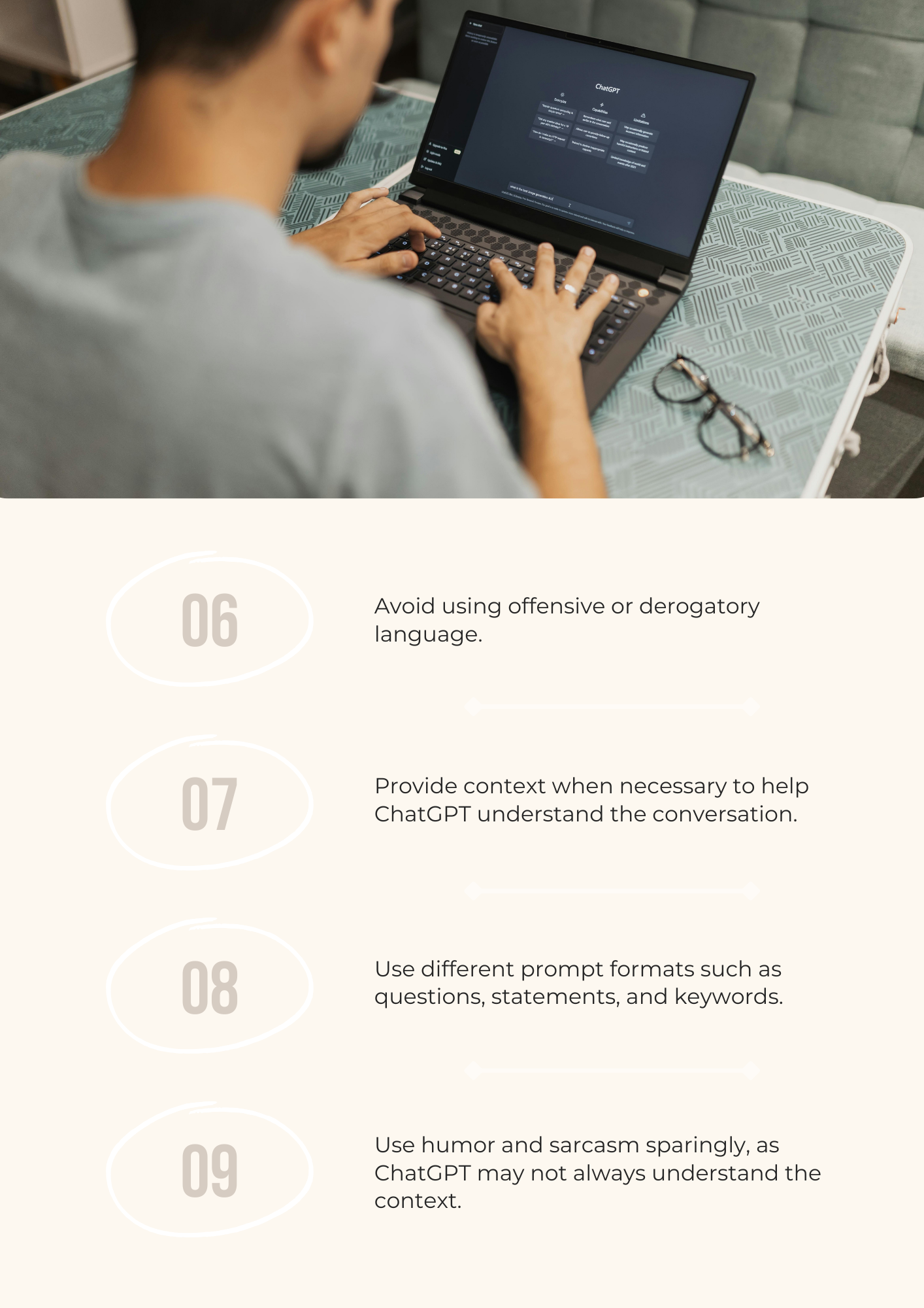 50 Tips for Using ChatGPT to Boost Productivity Editable Canva Template