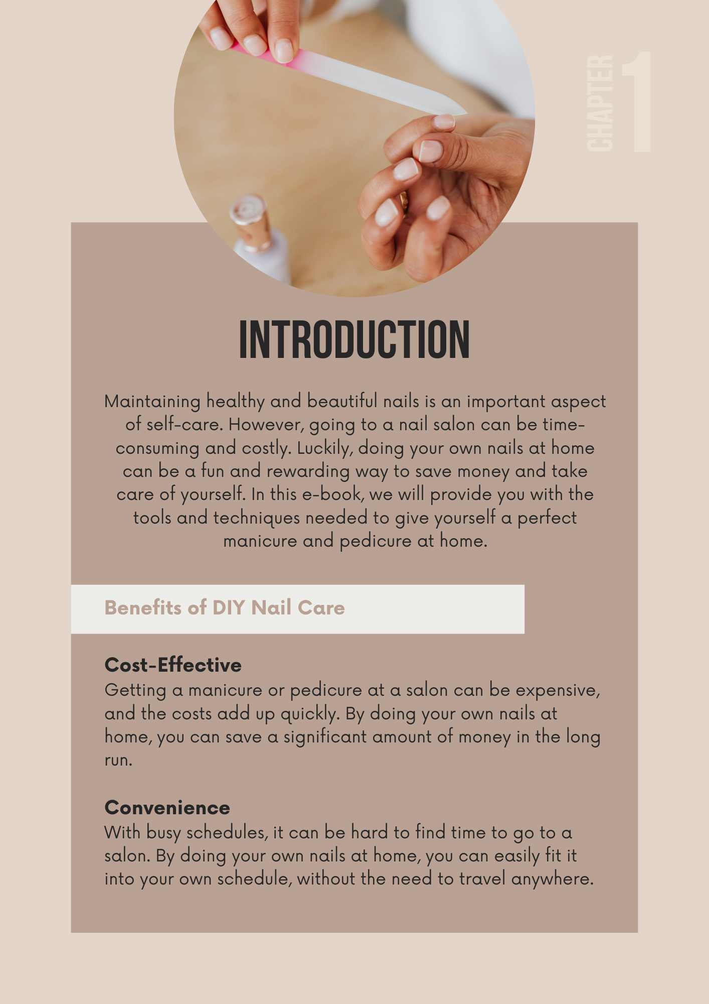 Plantilla editable de Canva para salón de uñas DIY (libro electrónico) para emprendedores
