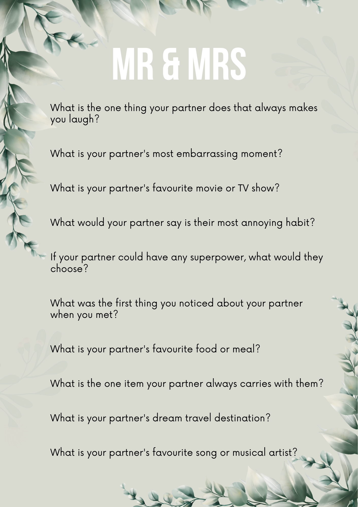 Hen Party Games Canva Free Editable Template