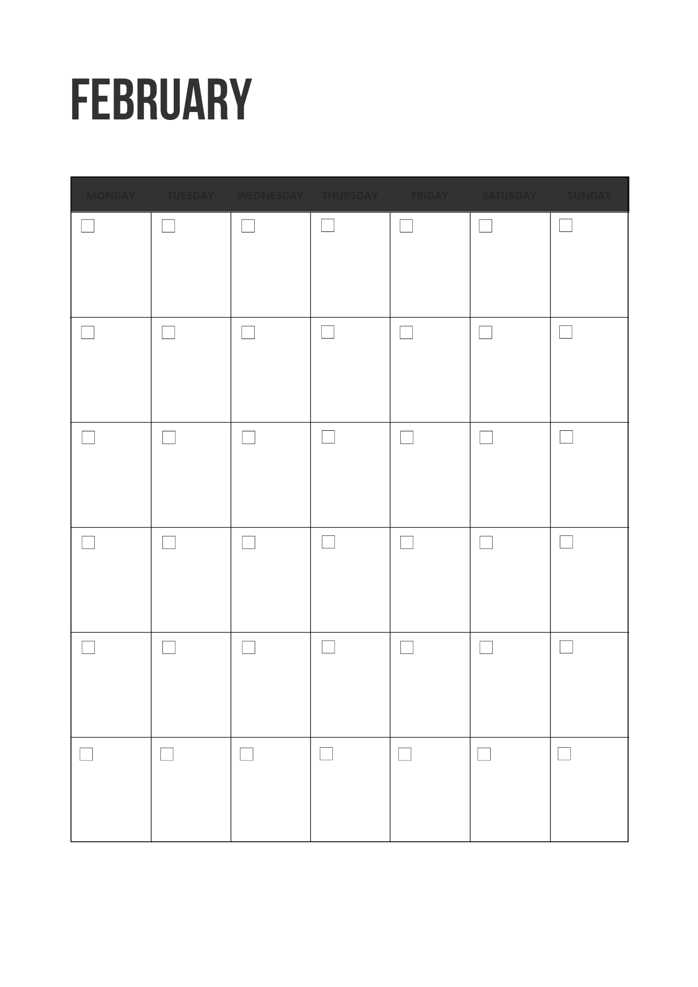 Yearly Calendar Undated Canva Free Editable Template