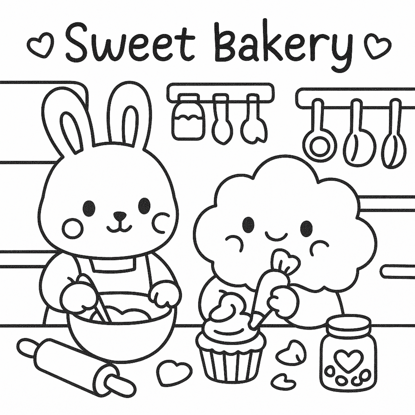 Cozy Coloring Book for Adults and Teens – 50 Relaxing Pages – Canva Editable PDF Download