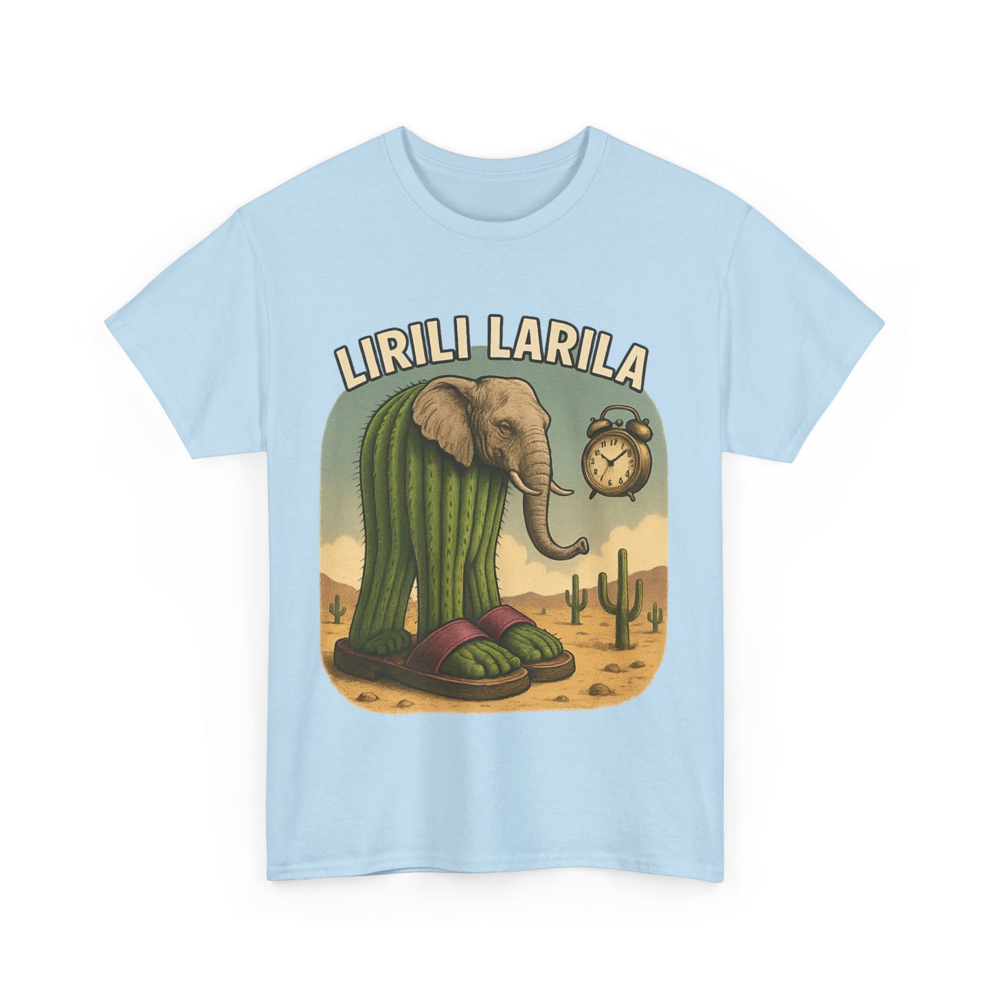 Camiseta caprichosa de elefante y cactus, divertida camiseta gráfica para amantes de la naturaleza, regalo para entusiastas de la vida silvestre, prenda única para aventuras al aire libre.