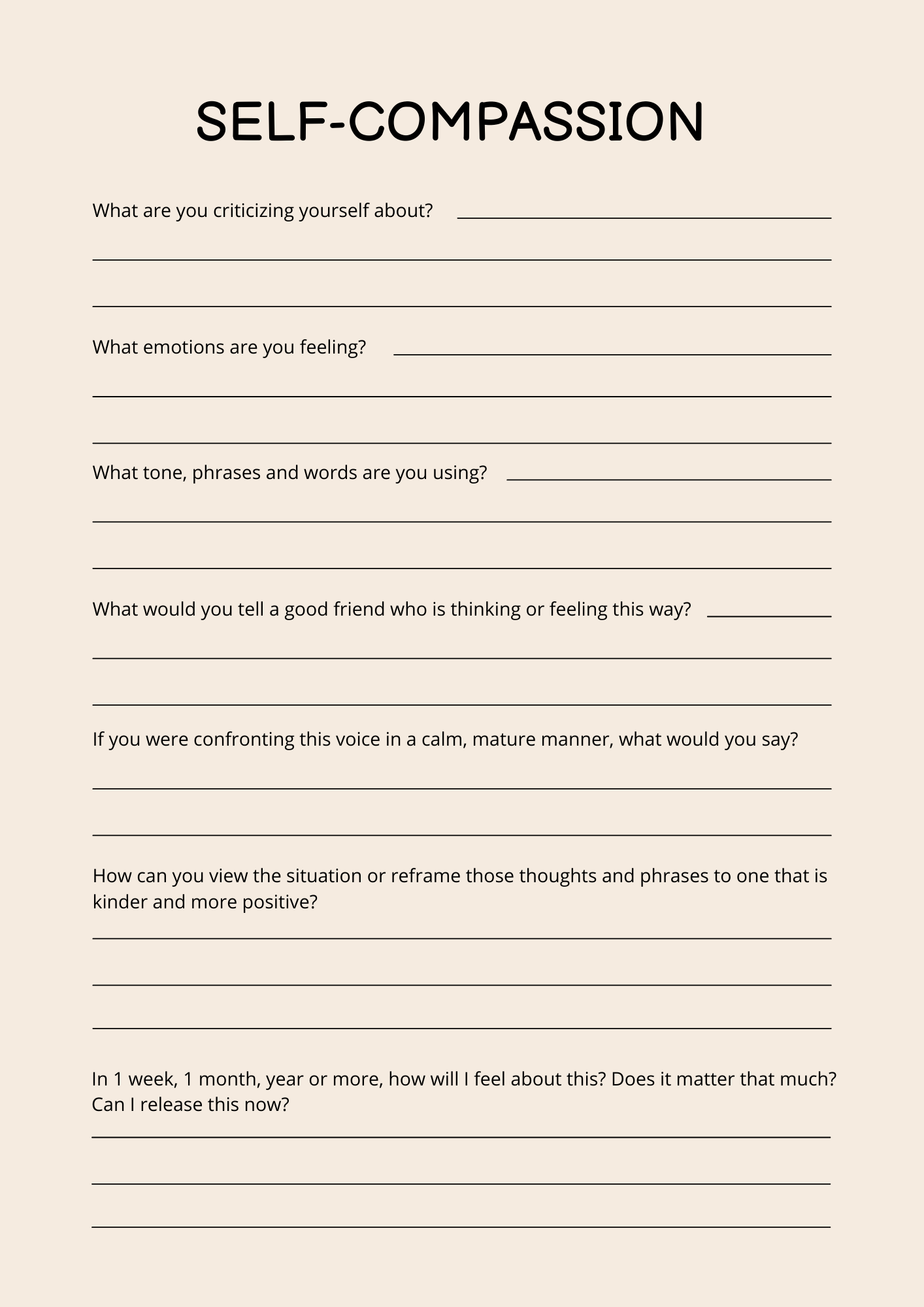 Calming Your Mind Editable Canva Template for Mindfulness and Relaxation