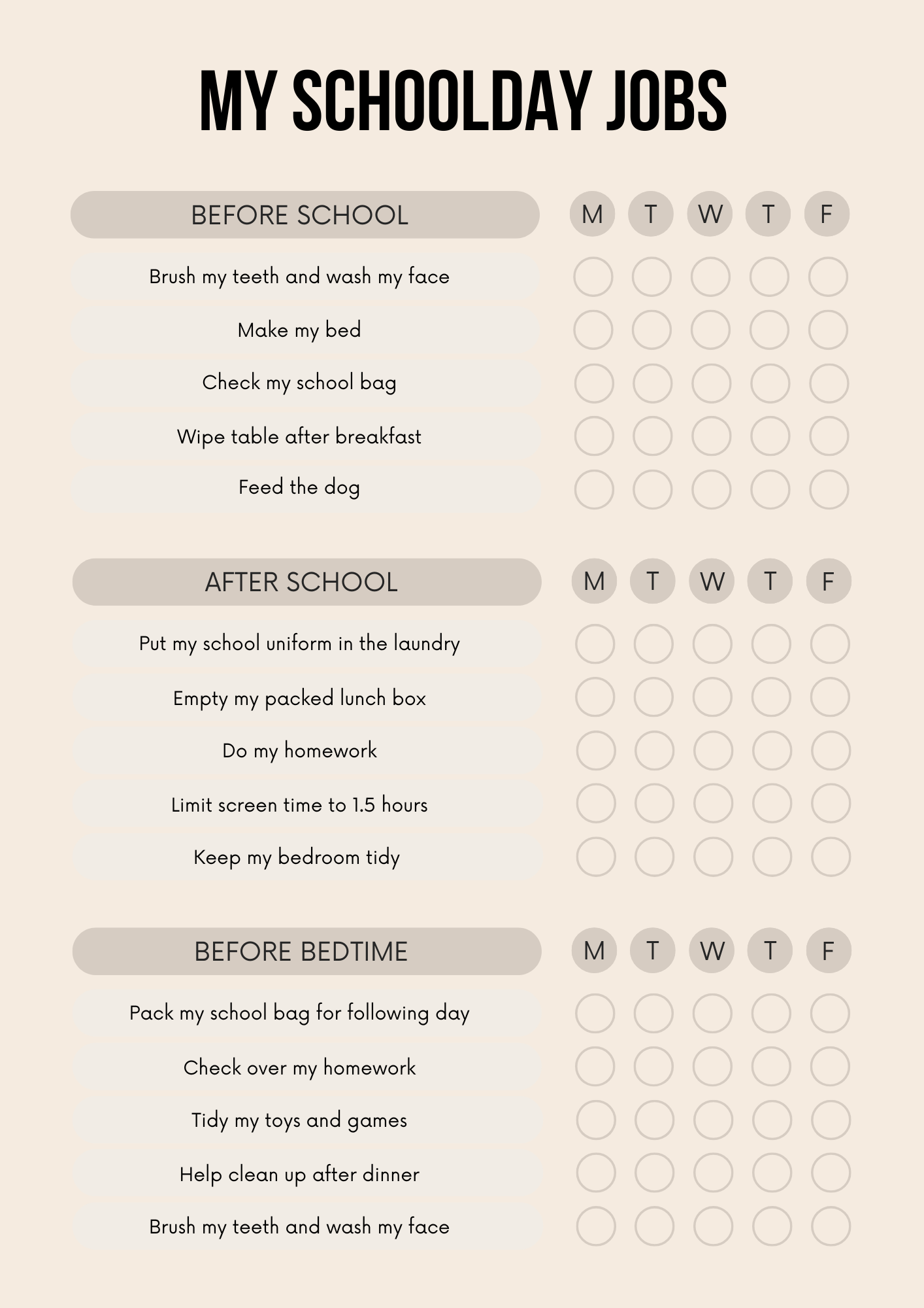 Reward Charts Bundle Canva Free Editable Template