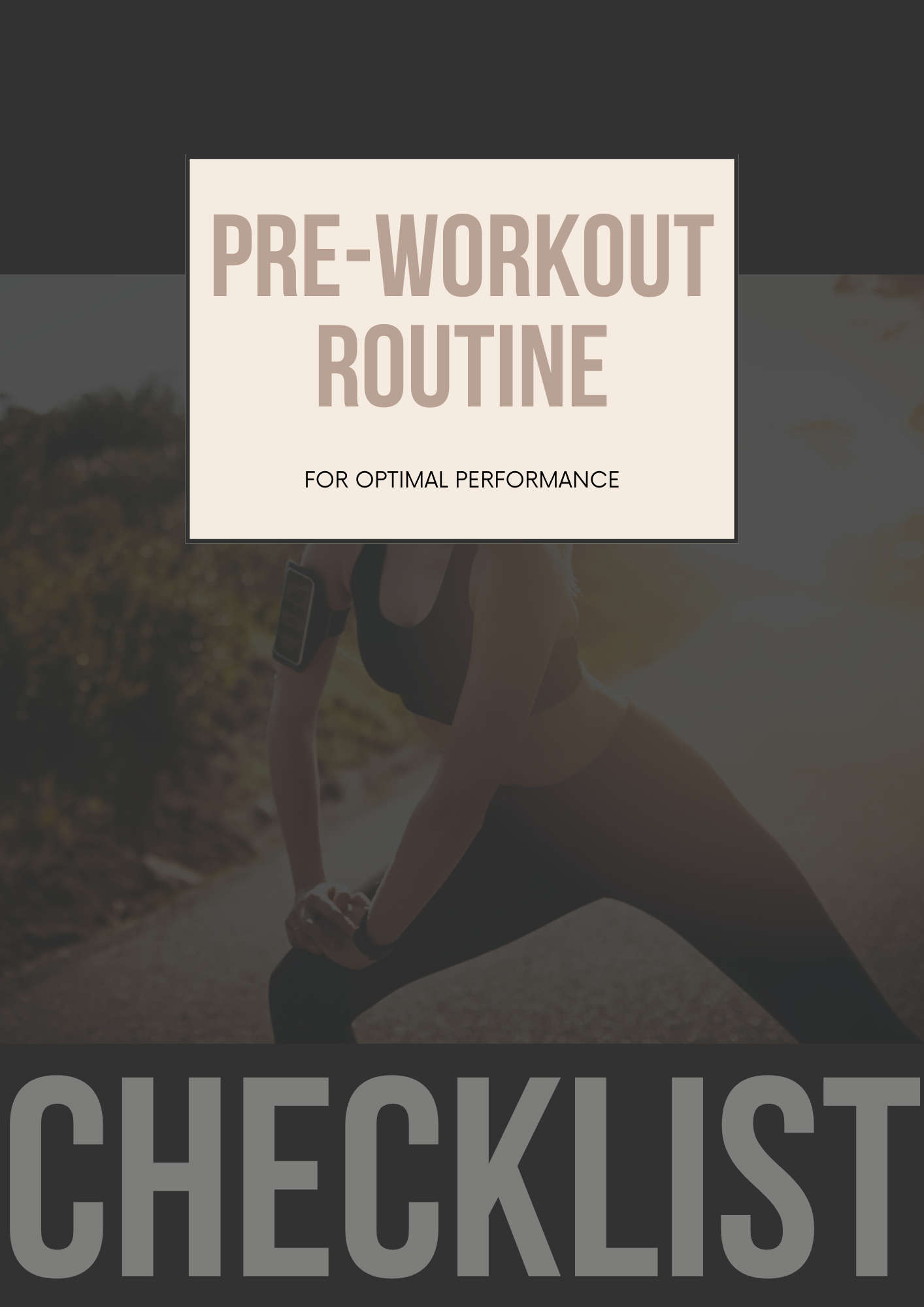 Fitness Checklists Editable Canva Template for Workout Routines