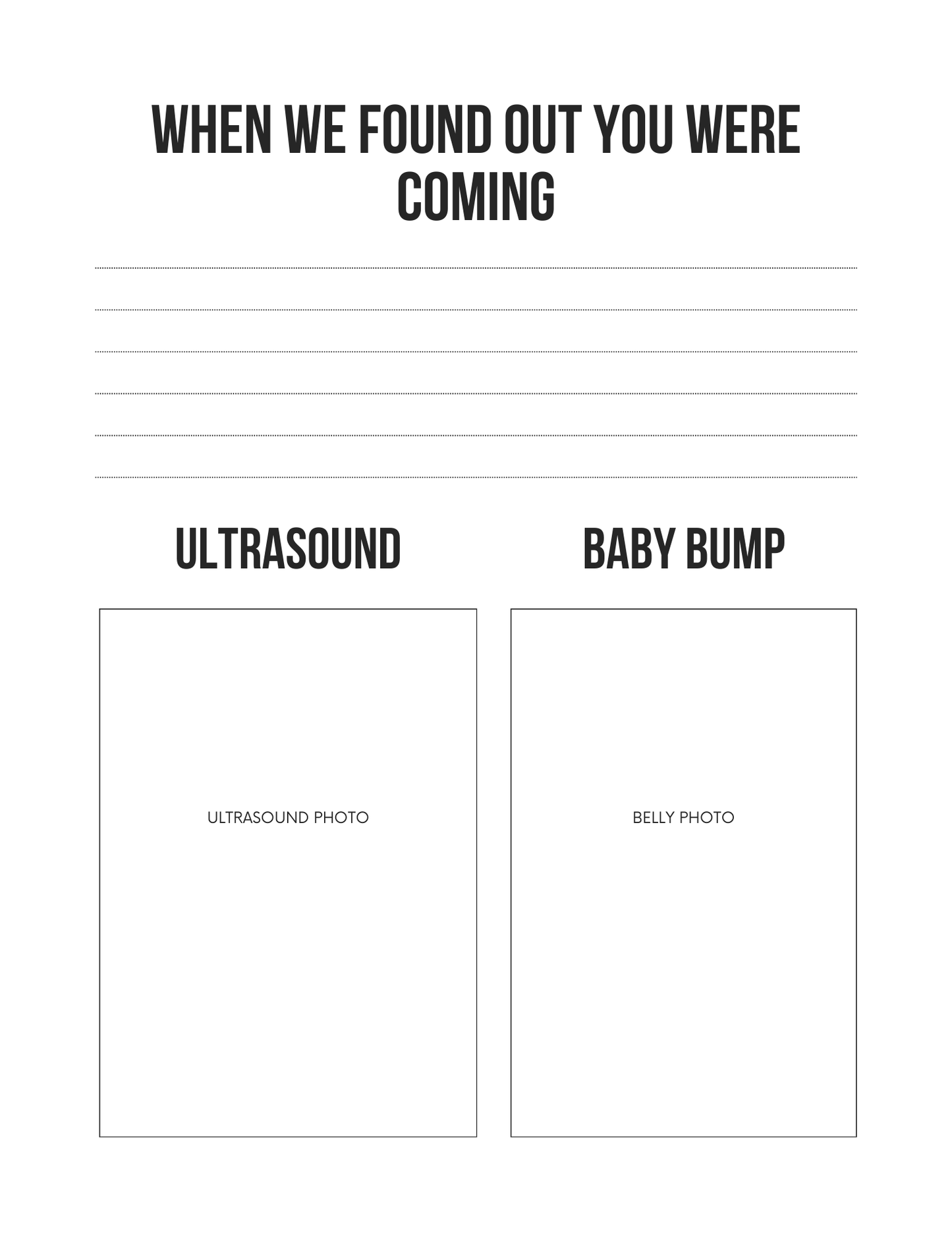 My Baby Memory Book Editable Canva Template for Parents Keepsake