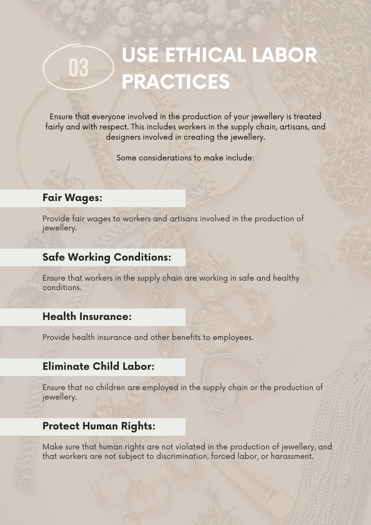 Ethical Sustainable Jewellery Production Canva Template for Craftsmen