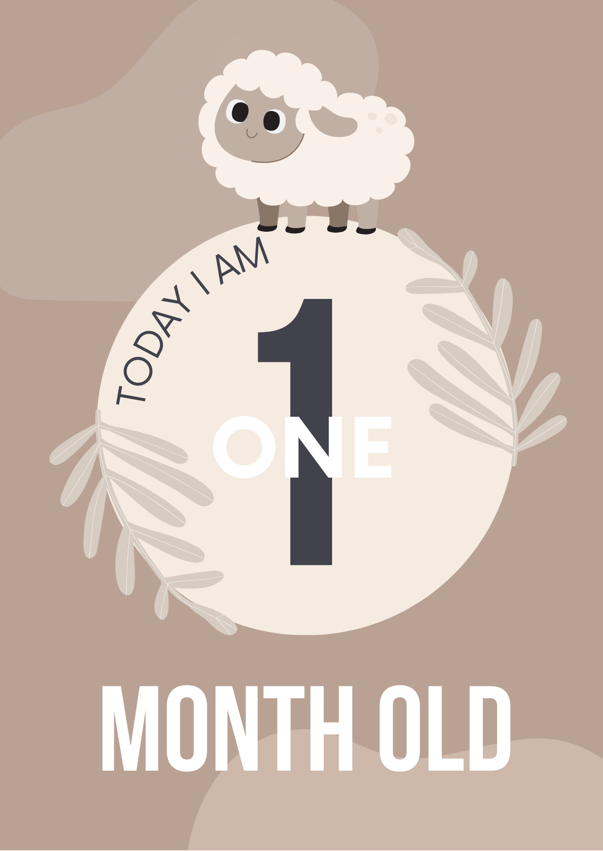 Baby Milestone Cards Editable Canva Template for New Parents Gifts