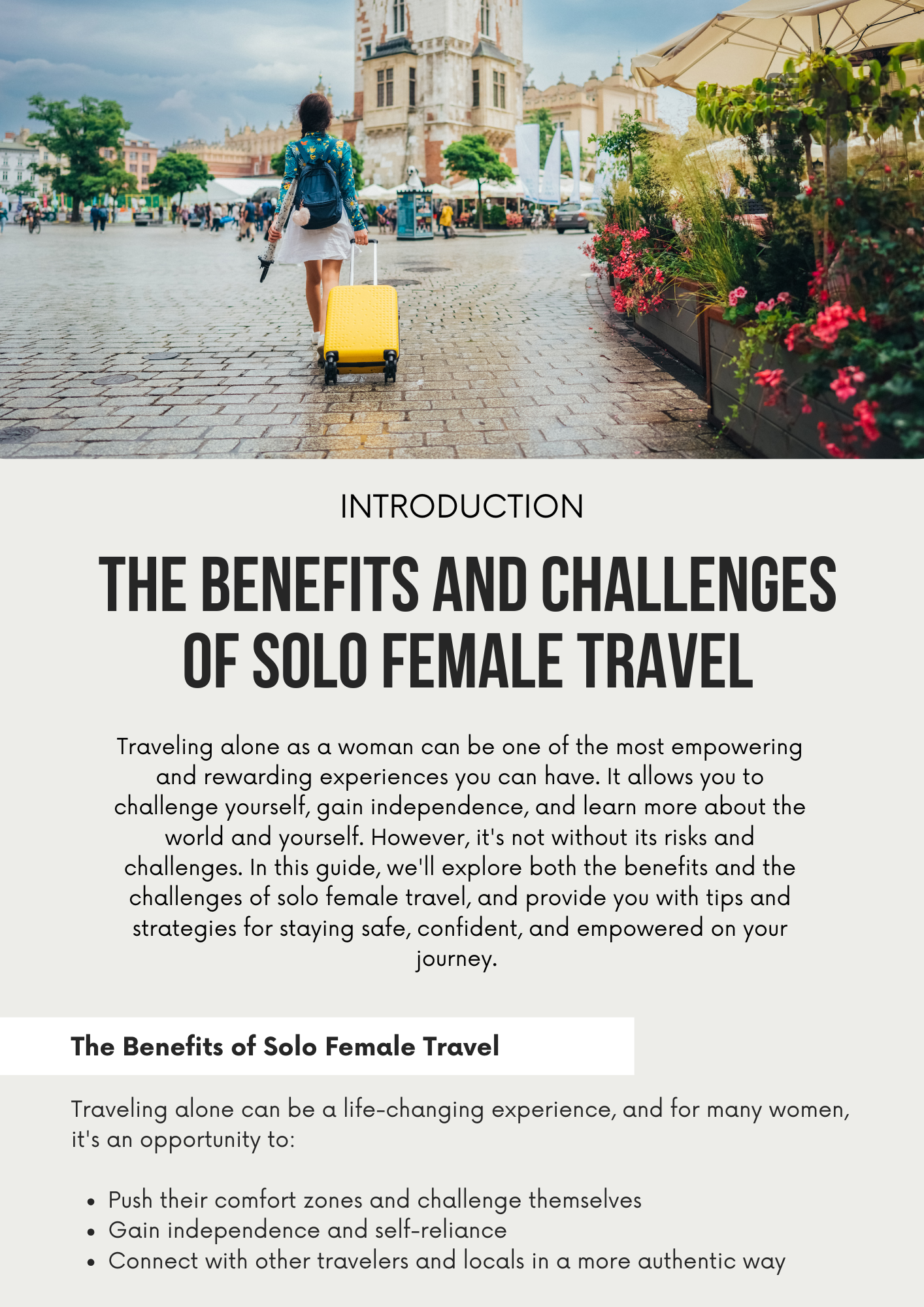 E-book The Ultimate Guide to Solo Female Travel