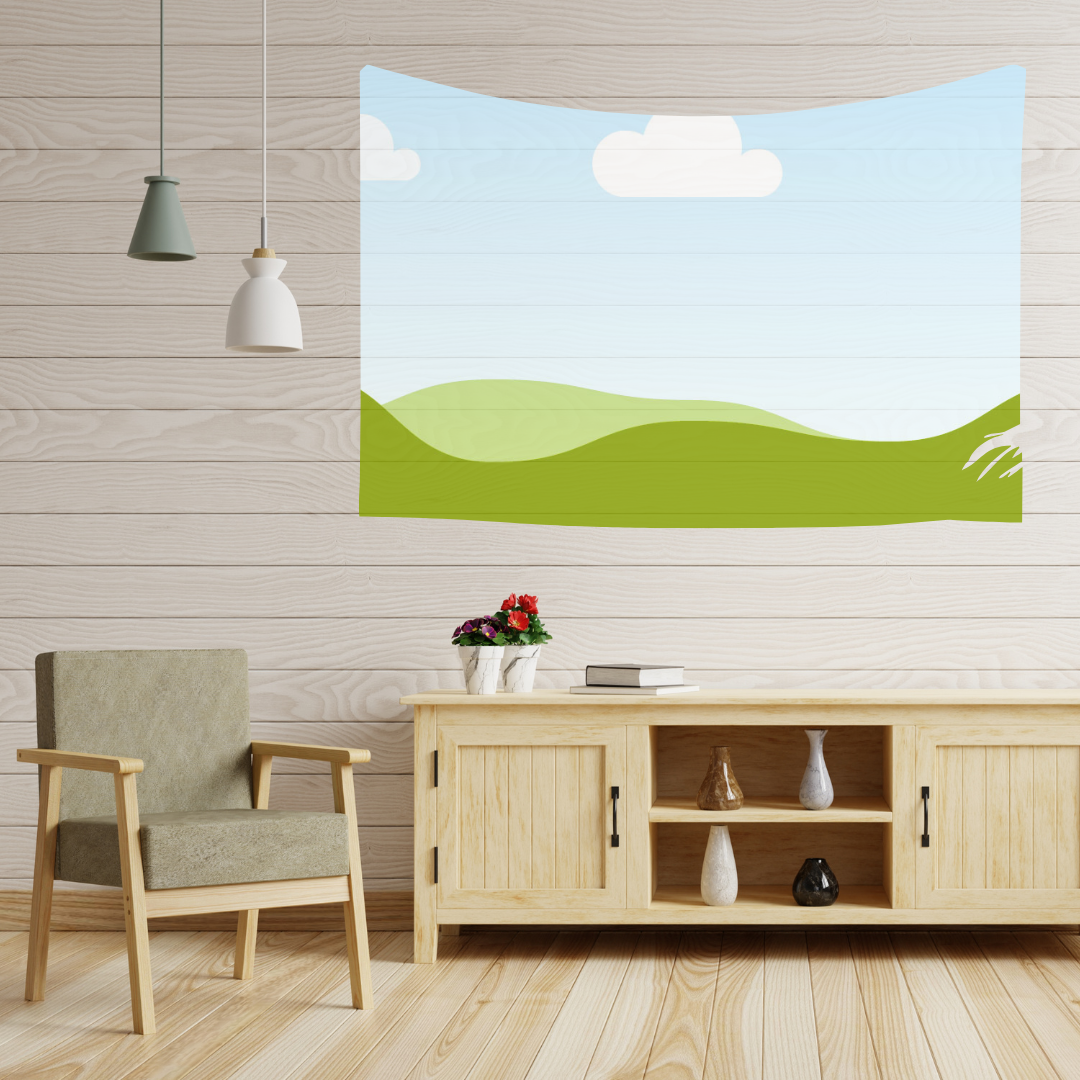 Canva Free Template Editable Tapestry Design Mockup for Printables