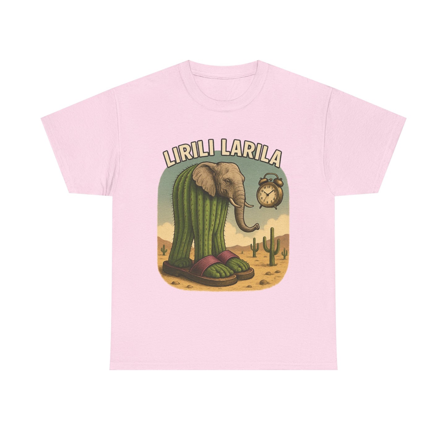 Camiseta caprichosa de elefante y cactus, divertida camiseta gráfica para amantes de la naturaleza, regalo para entusiastas de la vida silvestre, prenda única para aventuras al aire libre.