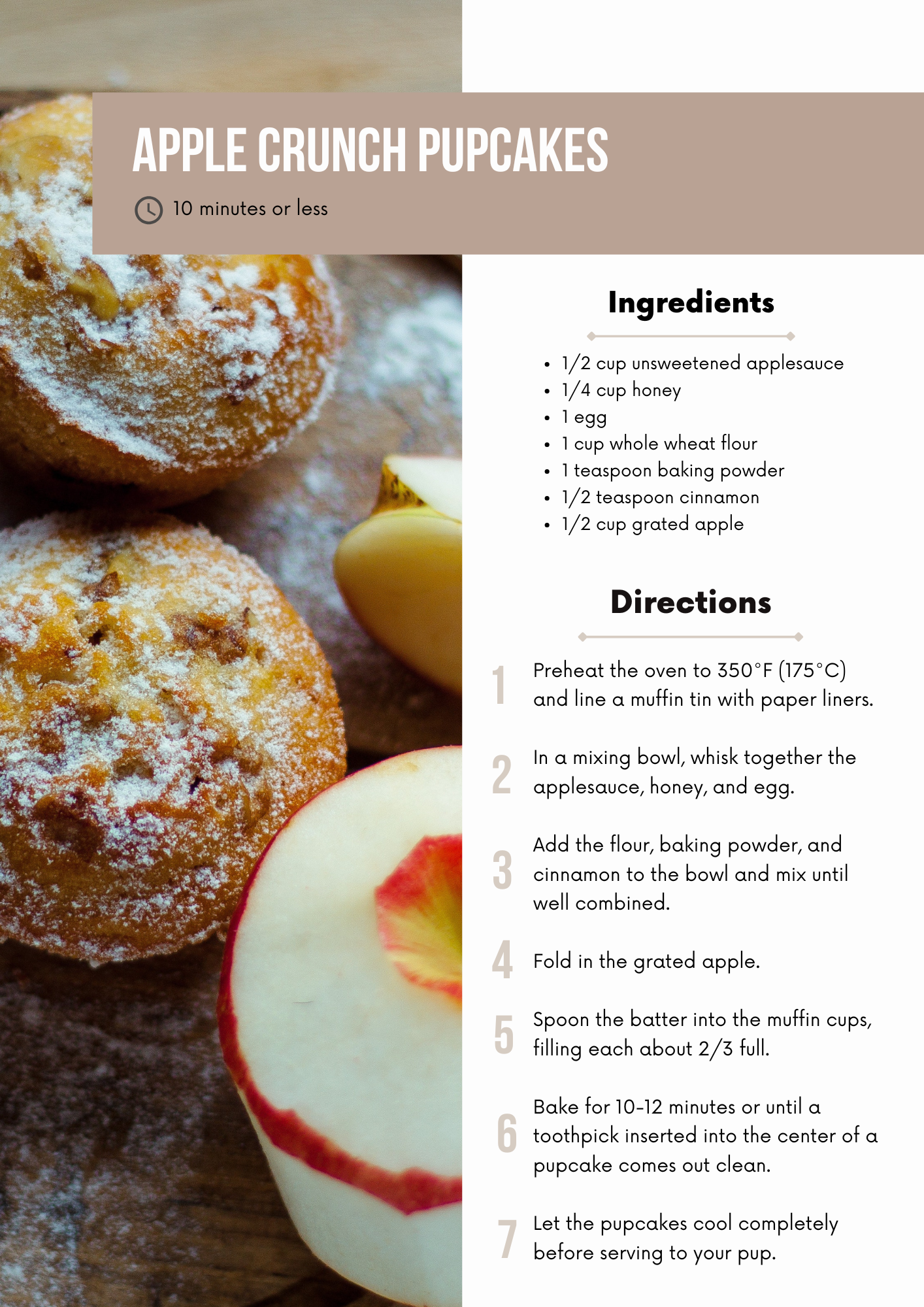 Dog Treats Recipe Book Editable Canva Template for Pet Lovers