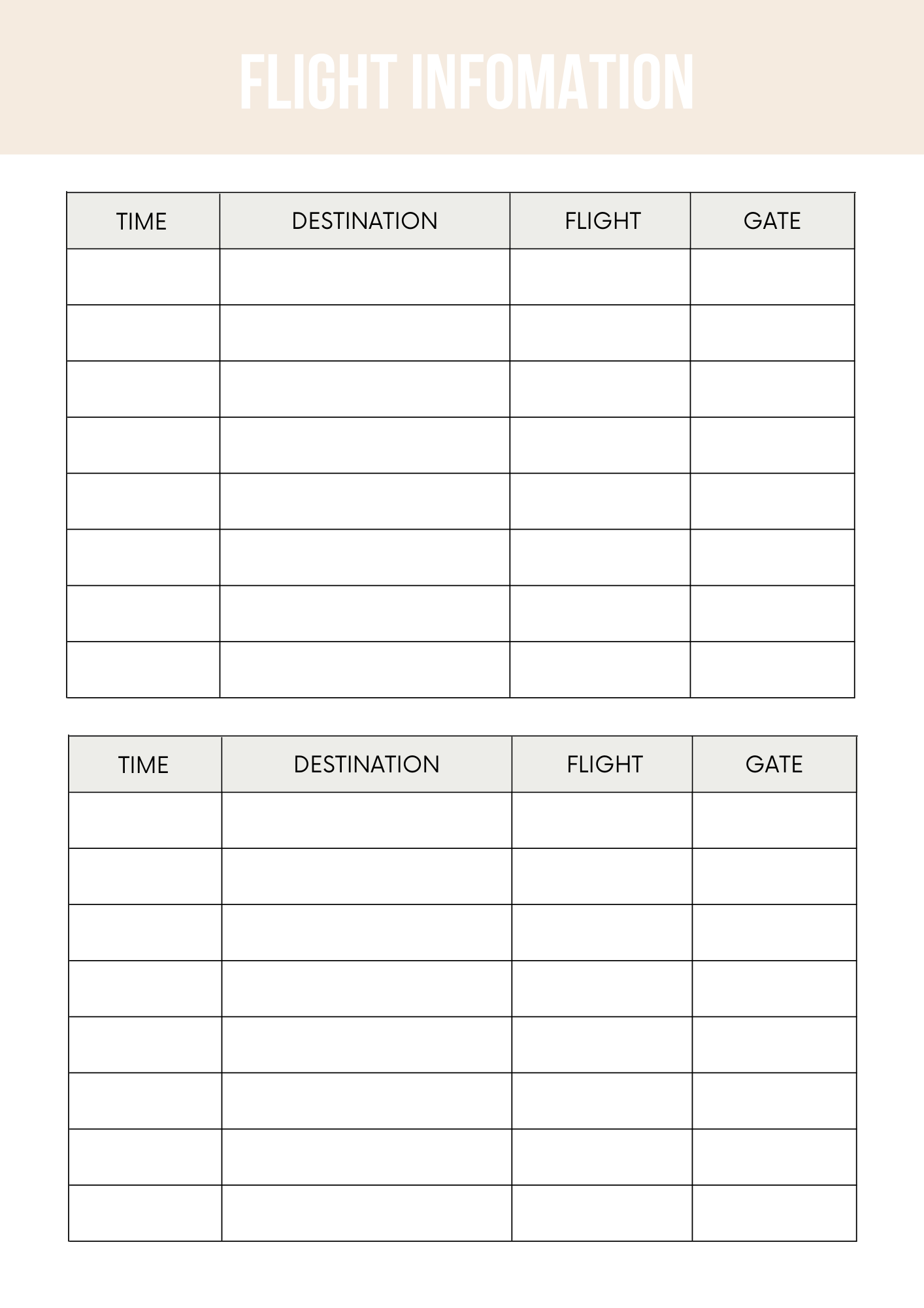 Travel Planner Canva Free Editable Template