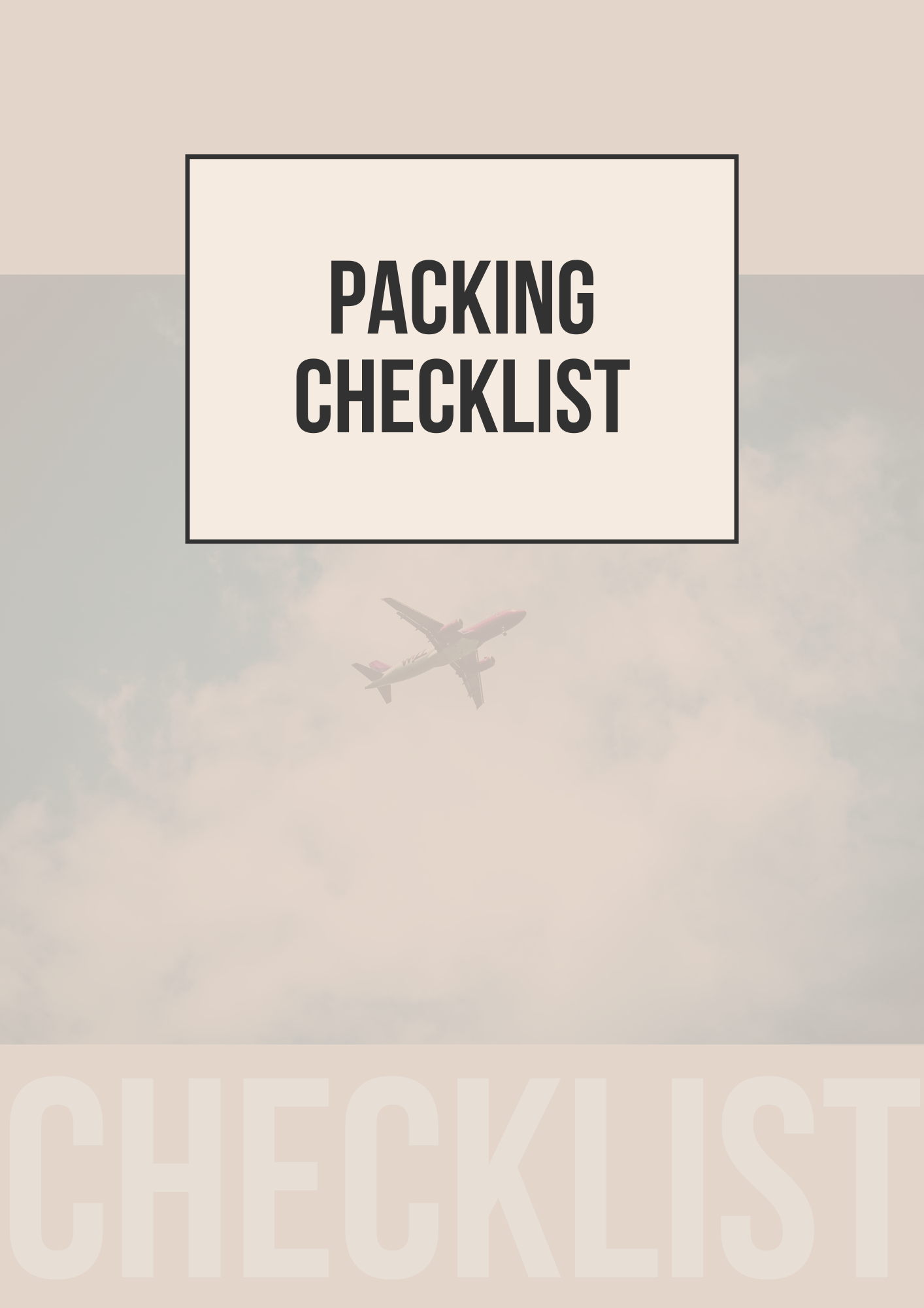 Travel Checklists Template for Easy Trip Planning