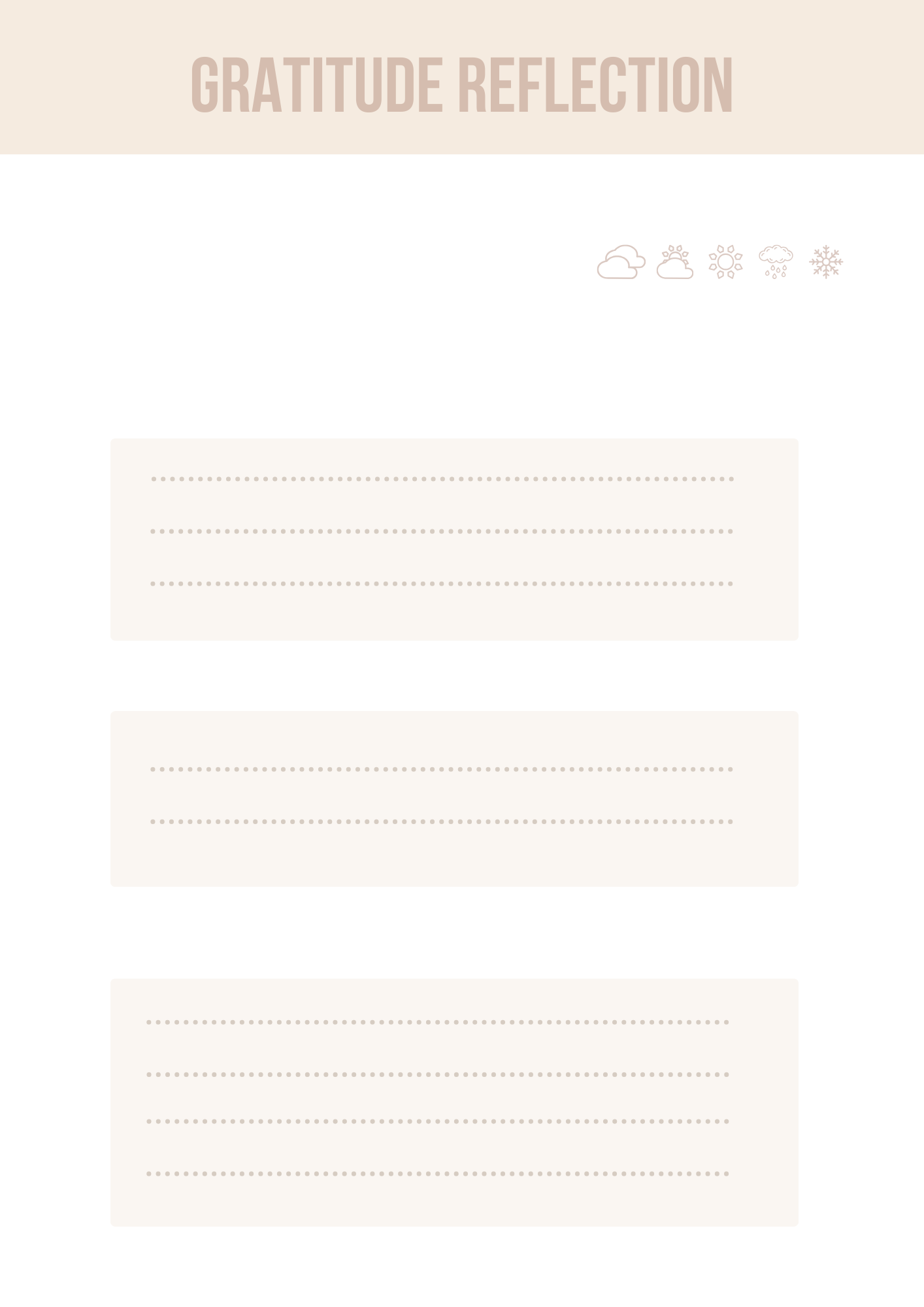 Canva Gratitude Journal Template Free Editable and Printable Design
