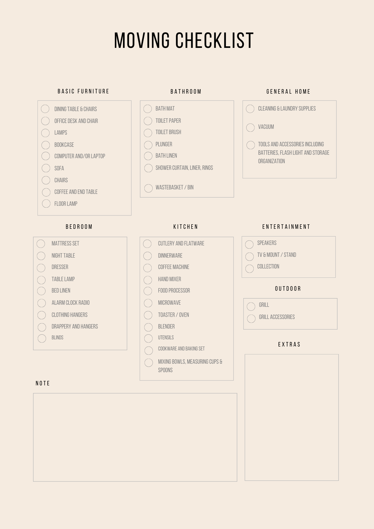 Relocation Planner Canva Free Editable Template