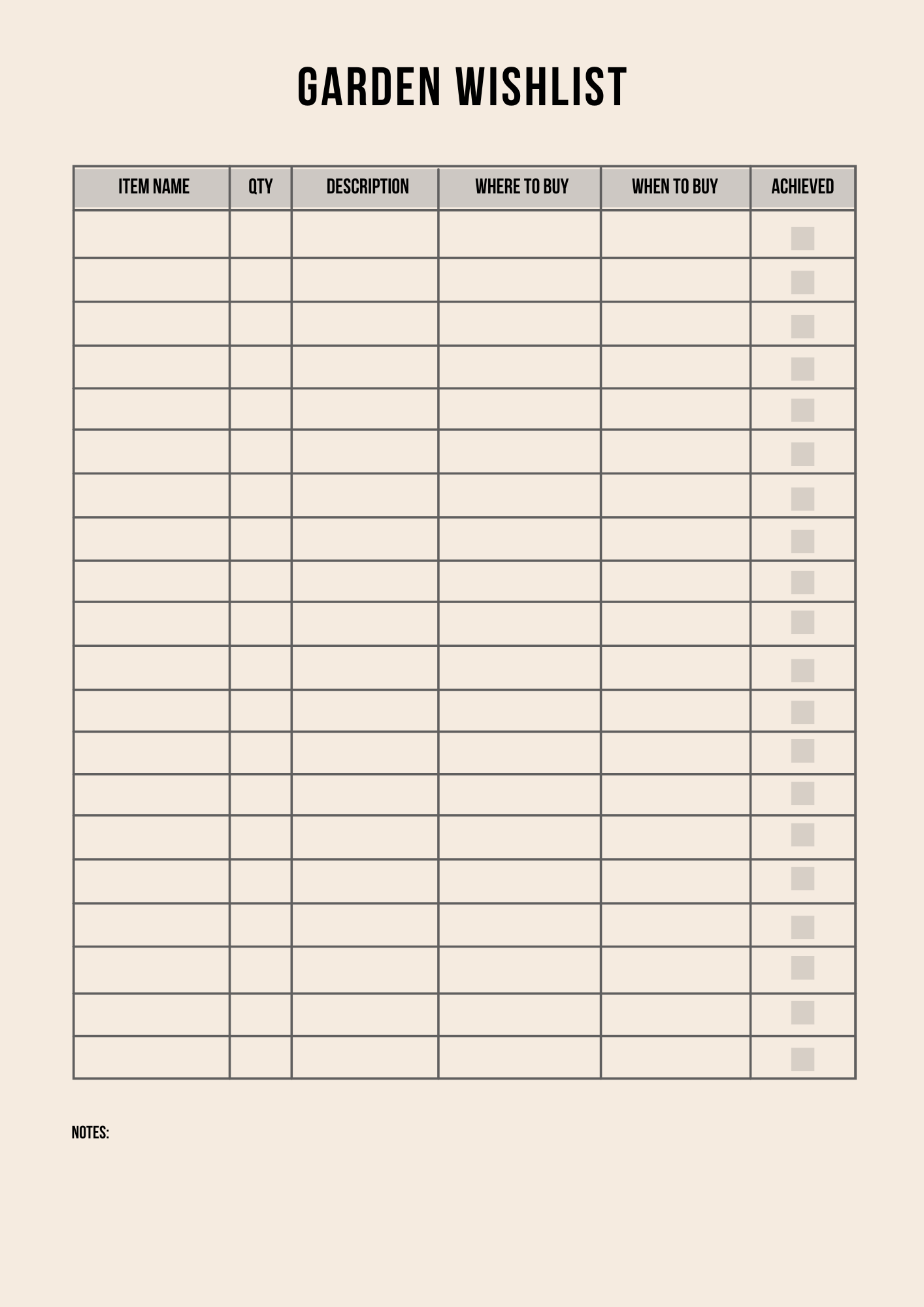 Garden Planner Editable Canva Template for Outdoor Design Ideas