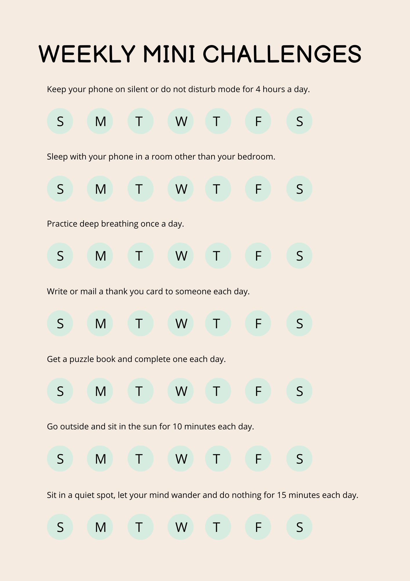 Calming Your Mind Editable Canva Template for Mindfulness and Relaxation