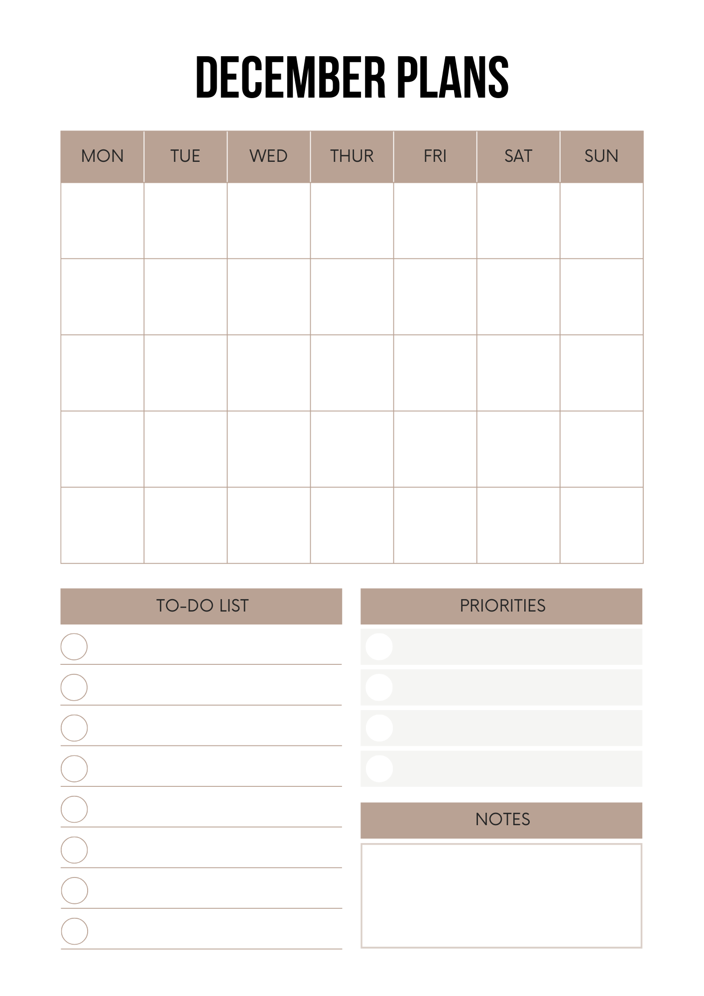 Christmas Planner Editable Canva Template for Holiday Organization