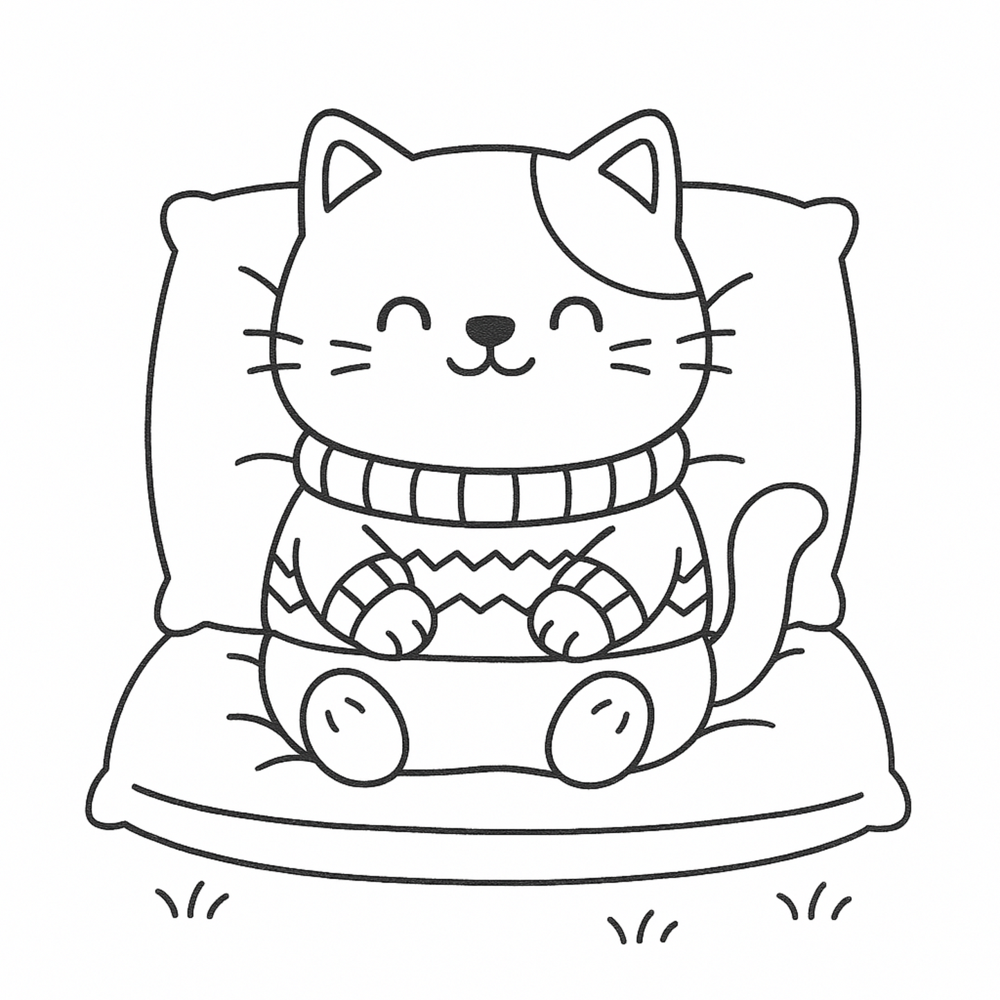 Cozy Coloring Book for Adults and Teens – 50 Relaxing Pages – Canva Editable PDF Download
