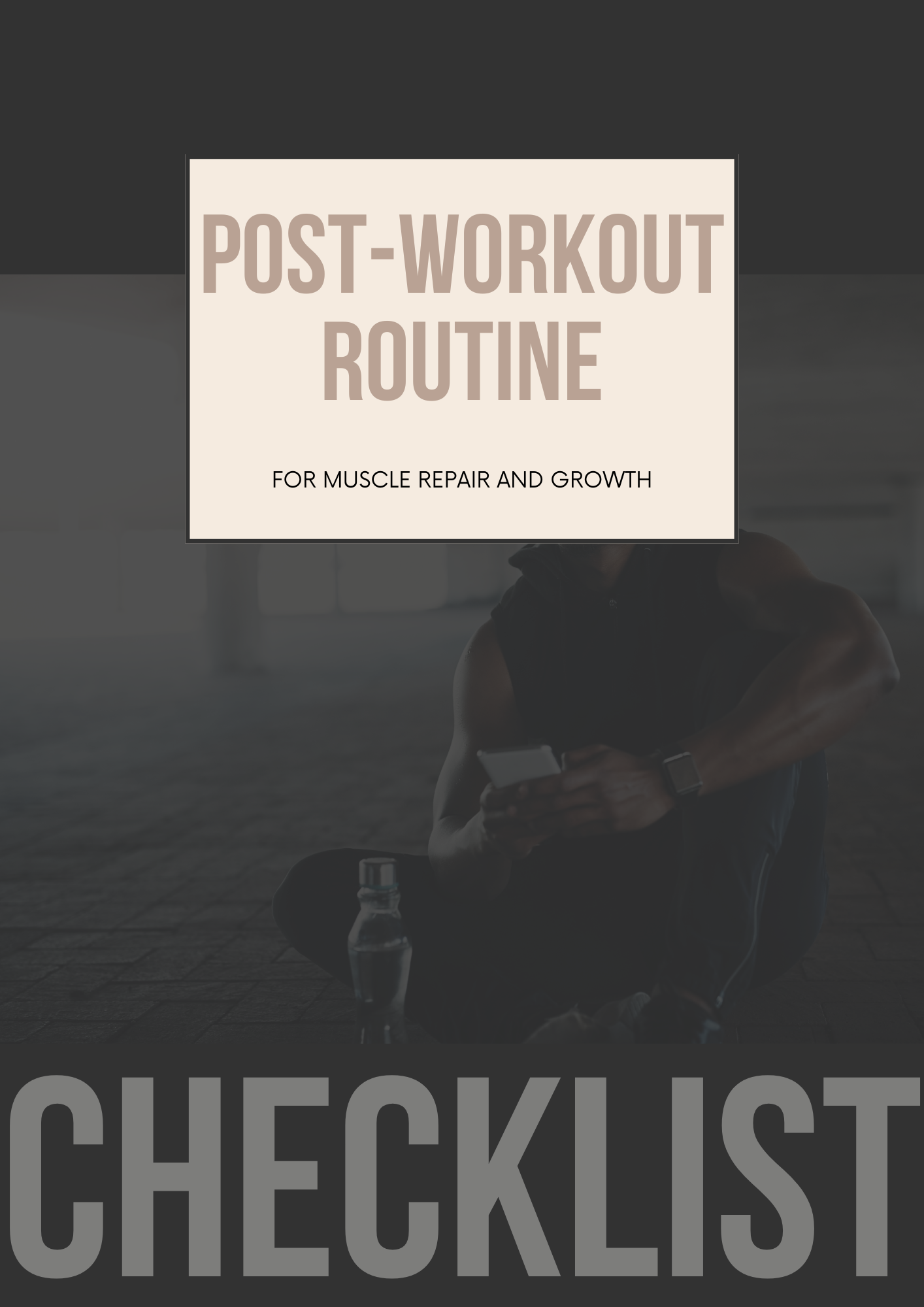Fitness Checklists Editable Canva Template for Workout Routines