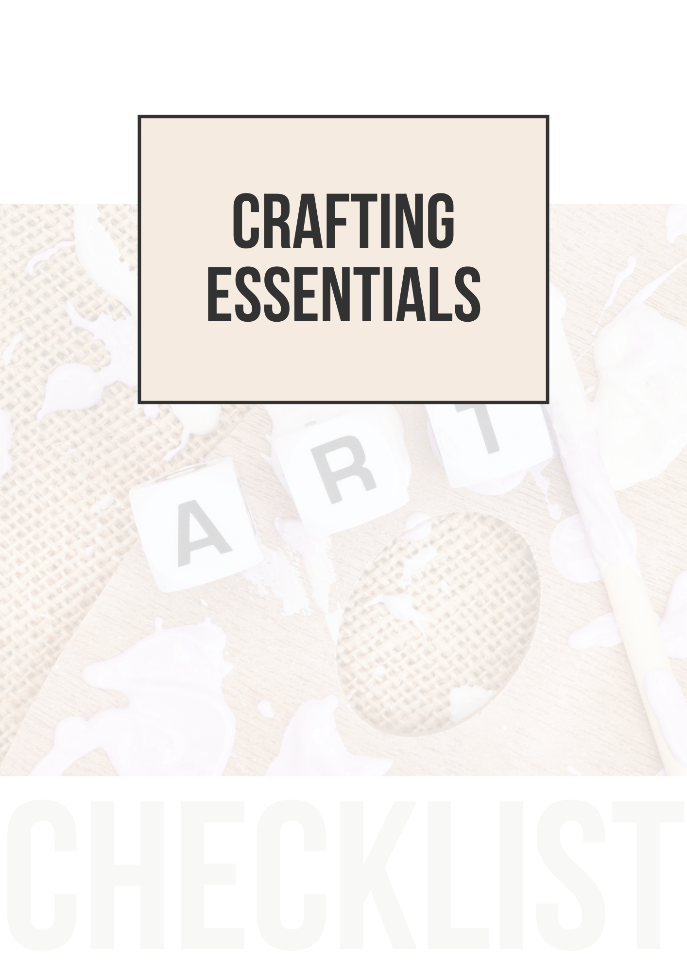 Arts and Crafts Checklists