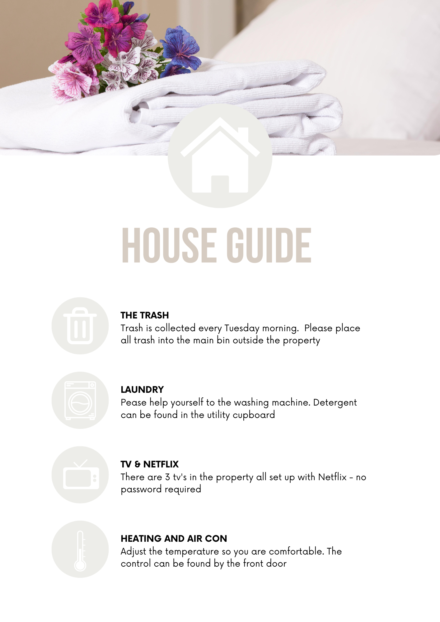 Host Welcome Pack Editable Canva Template for Airbnb Guests Hospitality