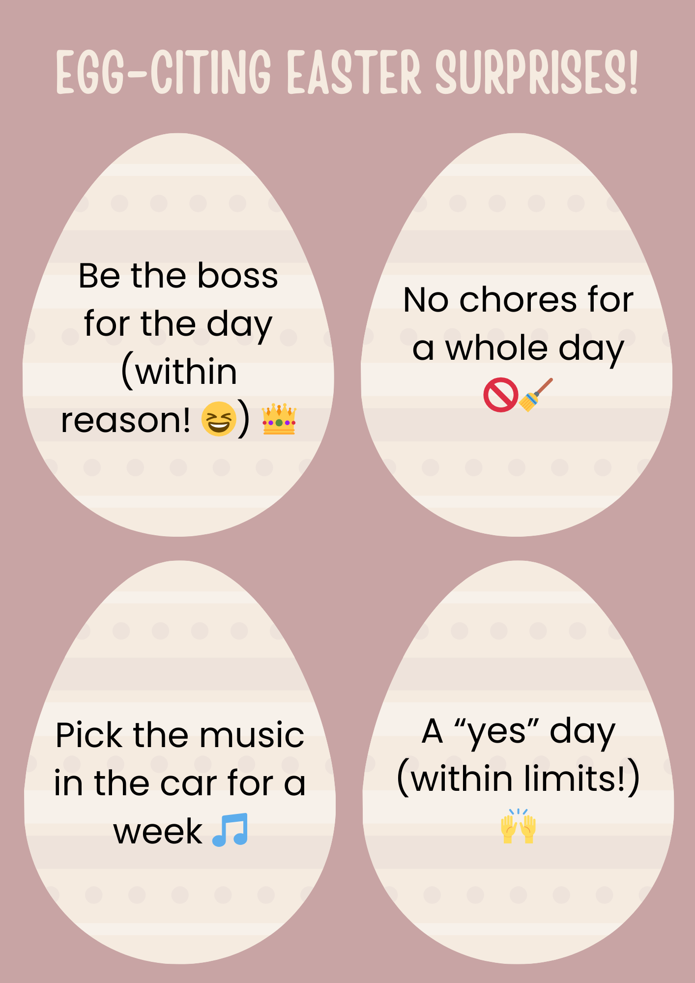 Easter Rewards Egg-Citing Prizes Editable Canva Template for Kids Fun