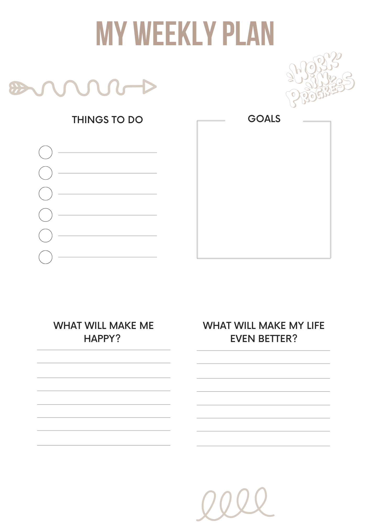 Canva Free Editable Kids ADHD Planner Template