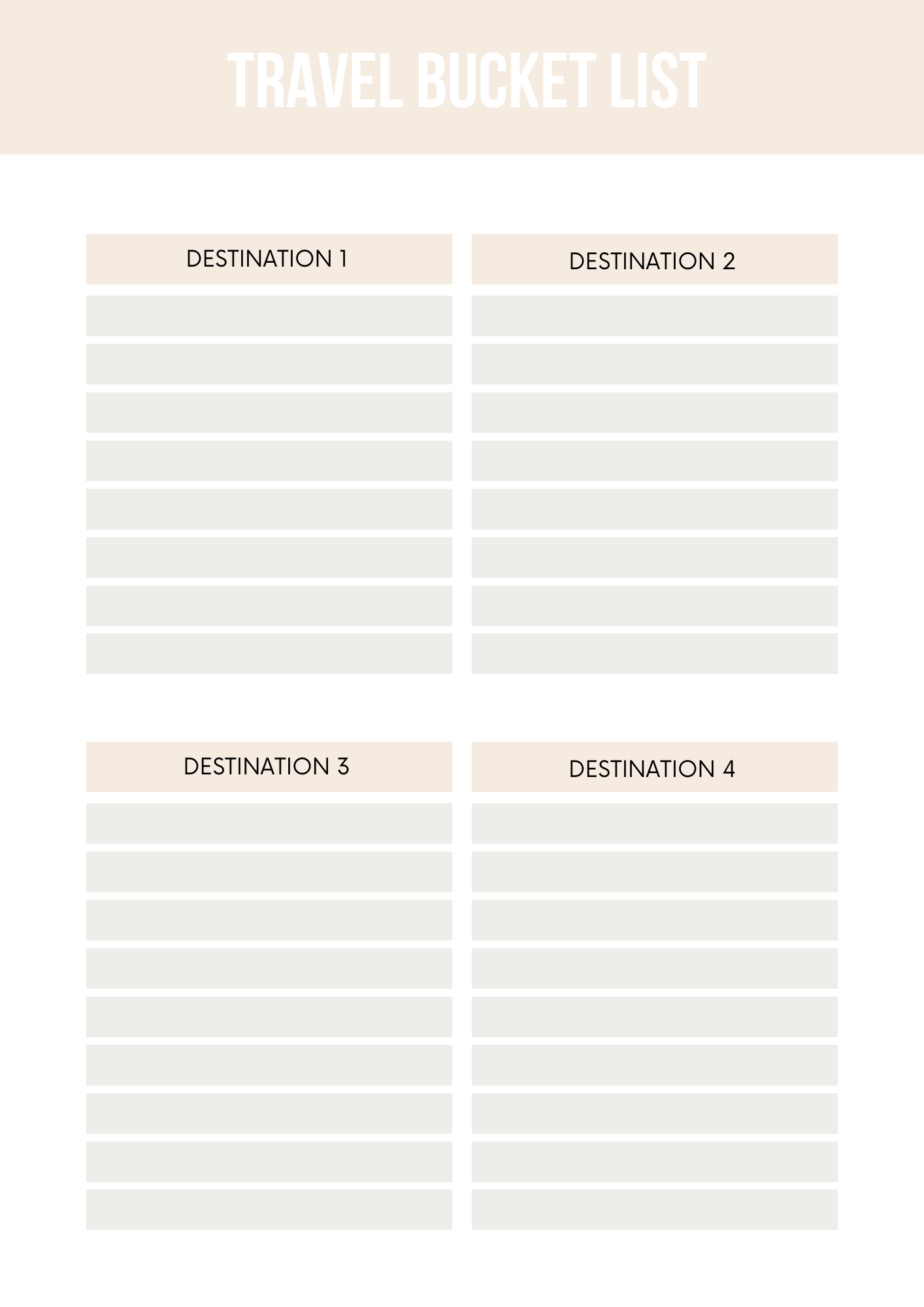 Travel Planner Canva Free Editable Template