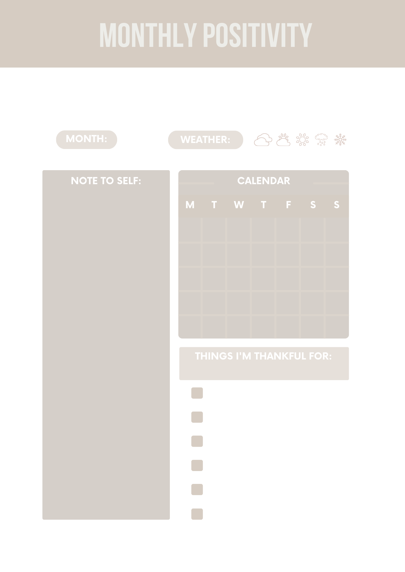 Canva Gratitude Journal Template Free Editable and Printable Design