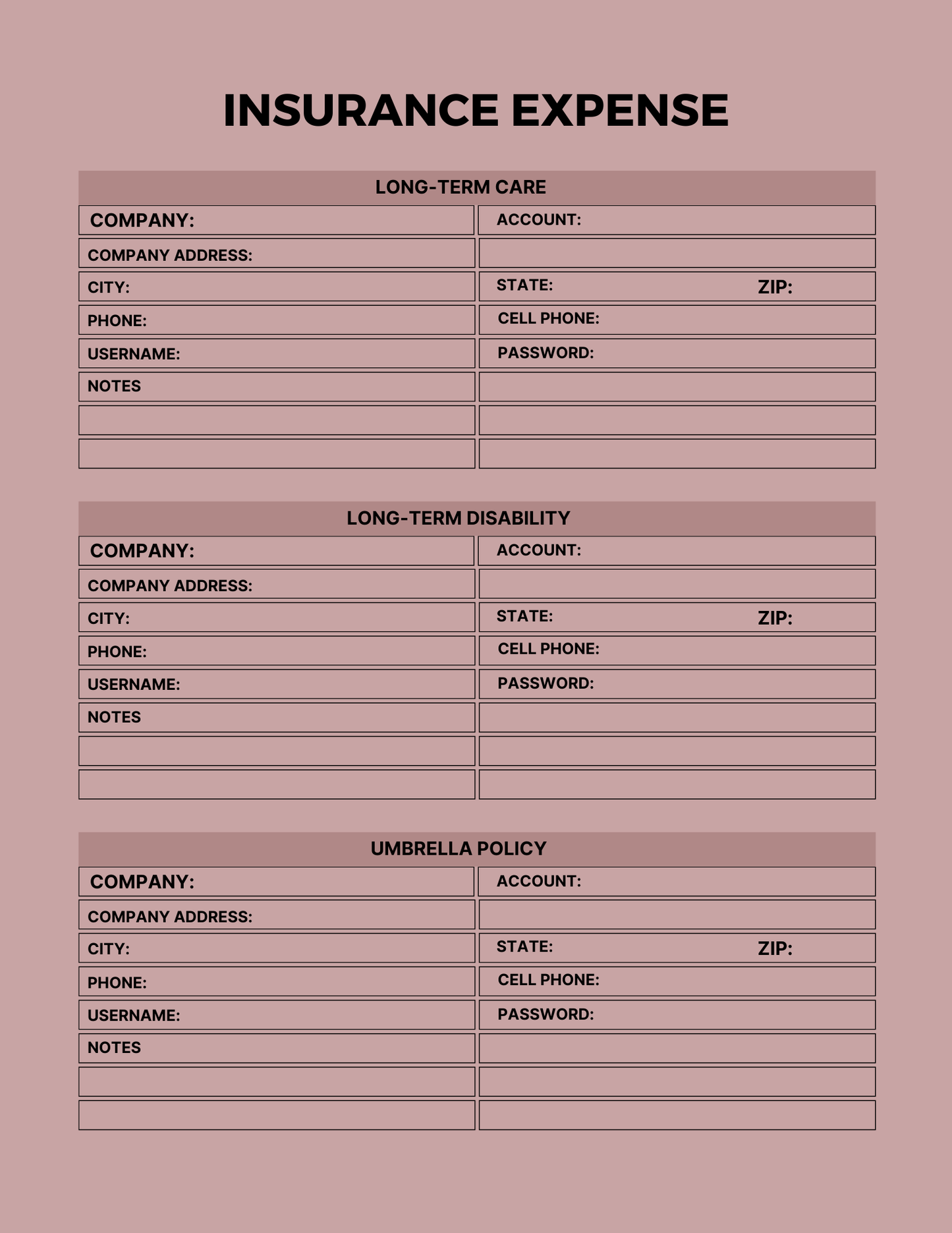 Home Maintenance Planner Editable Canva Template for House Organization