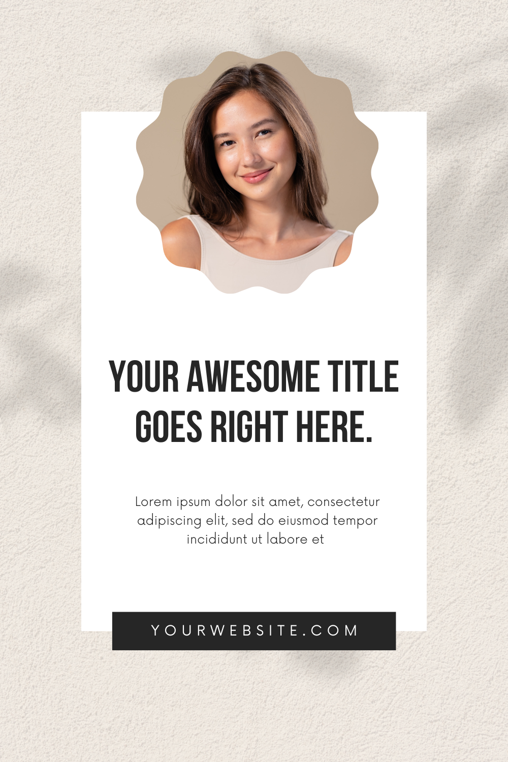 Pinterest Pins Editable Canva Template for Social Media Graphics