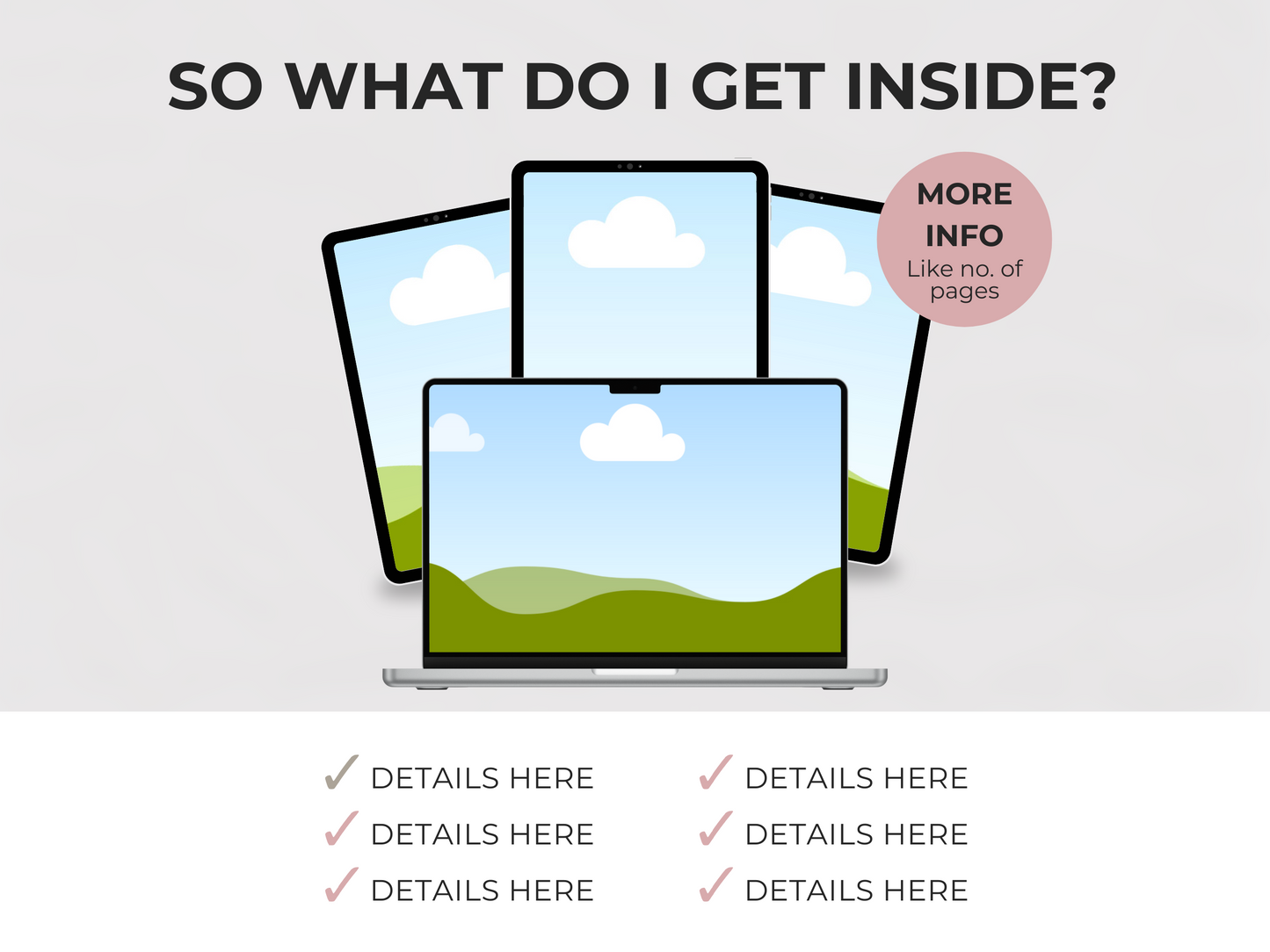 Etsy Creatives Mockups Devices Editable Canva Templates for Listings