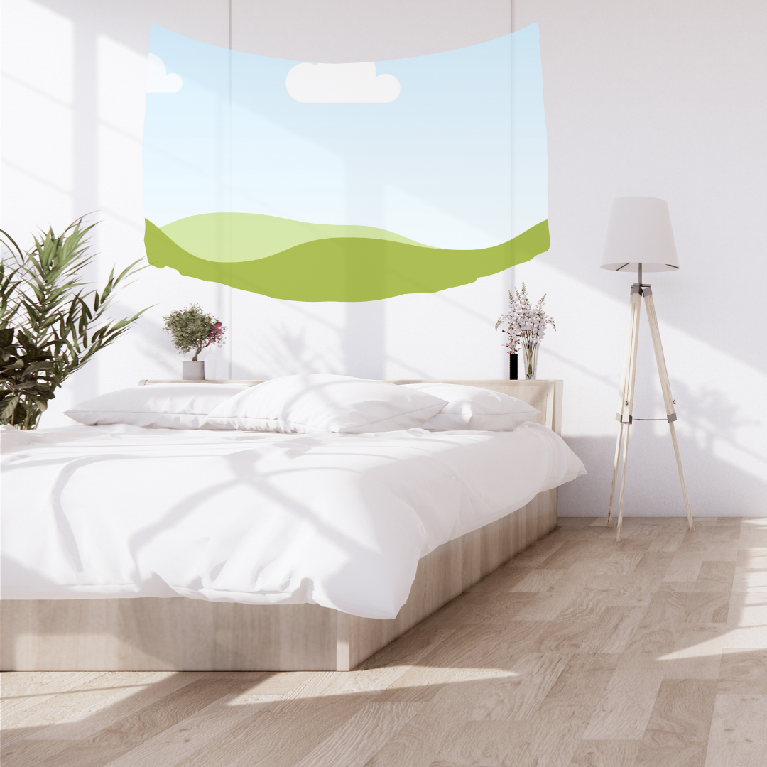 Canva Free Template Editable Tapestry Design Mockup for Printables
