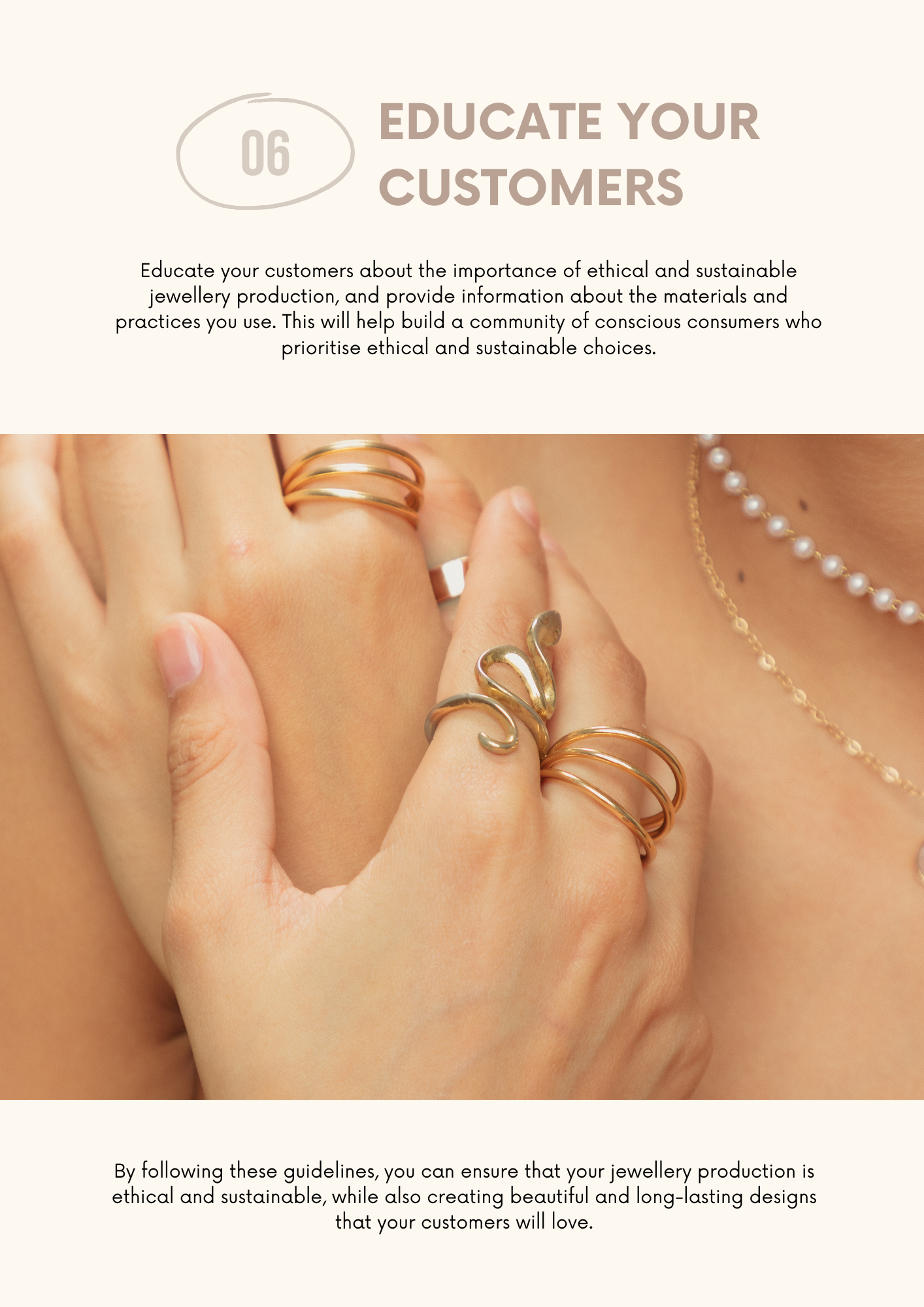 Ethical Sustainable Jewellery Production Canva Template for Craftsmen