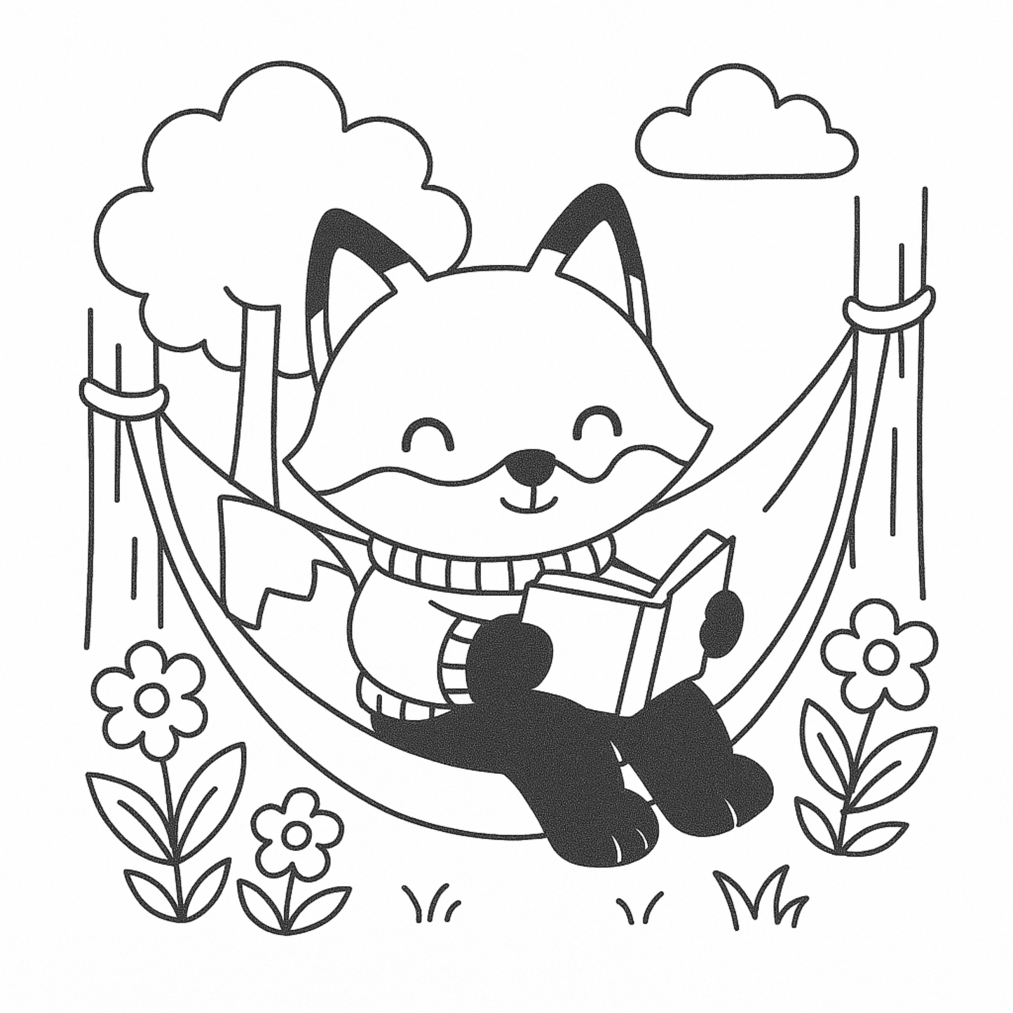 Cozy Coloring Book for Adults and Teens – 50 Relaxing Pages – Canva Editable PDF Download