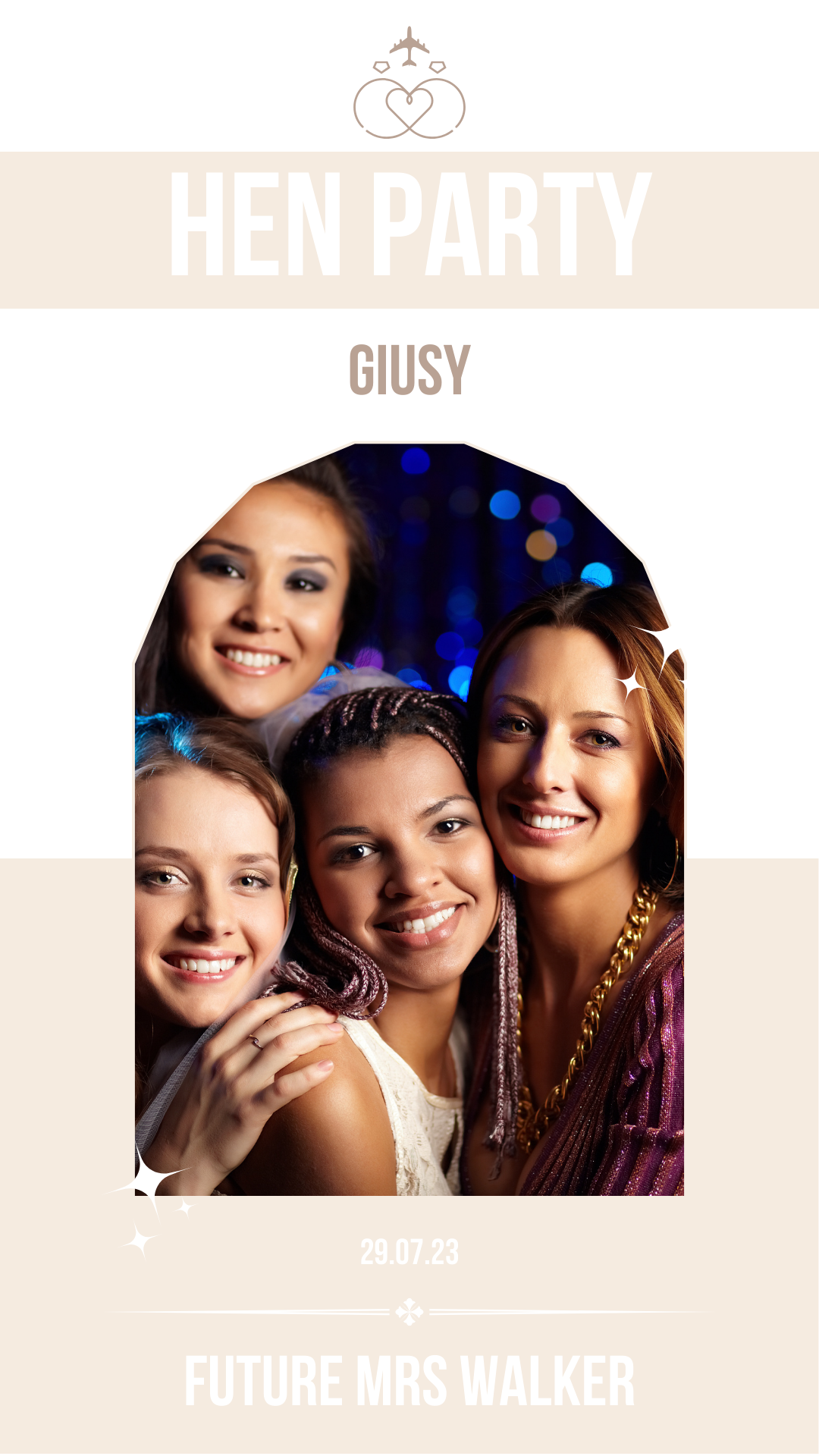 Hen Party Itinerary Template Editable Canva Design for Bachelorette Events