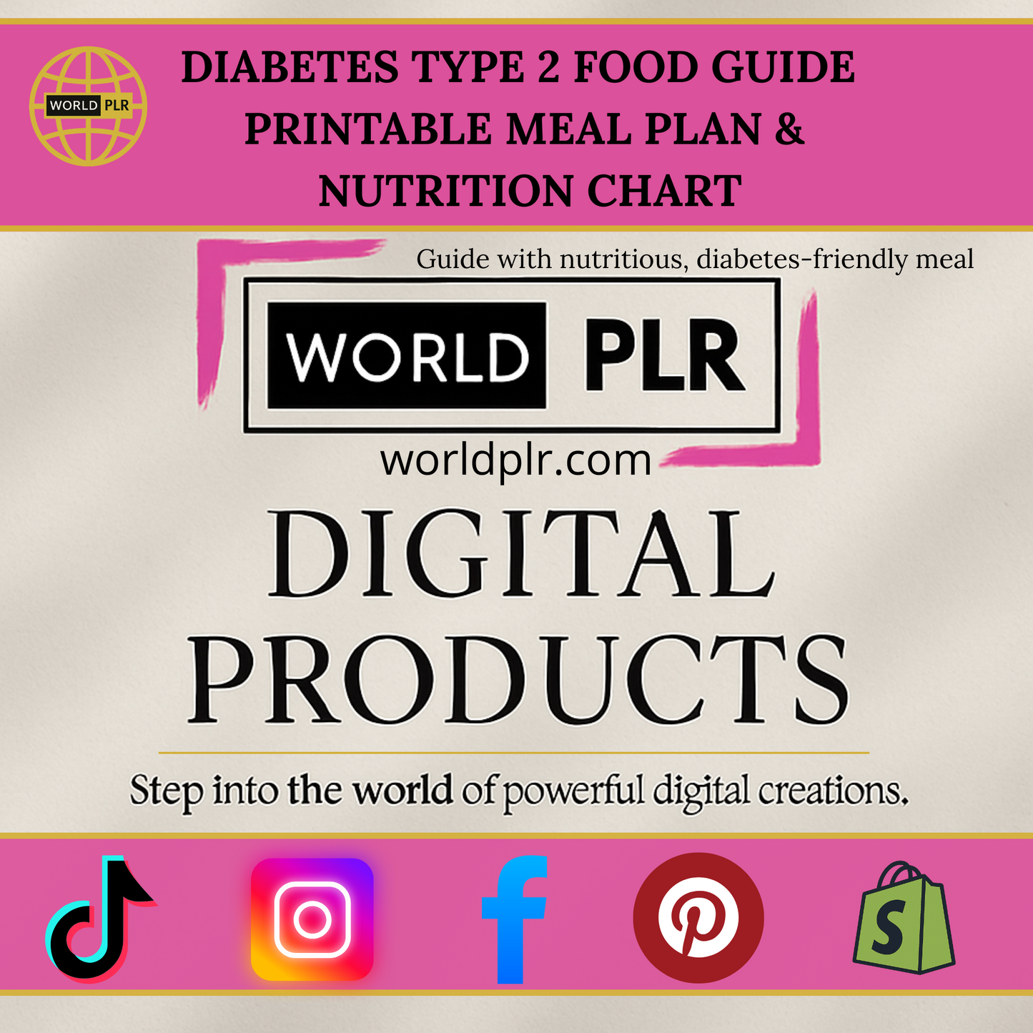 Guía de alimentación para la diabetes tipo 2: plan de comidas imprimible y tabla de nutrición