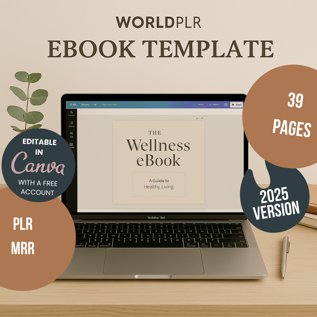 E-Book Template A4 Editable Canva Design for Professional Use Authors