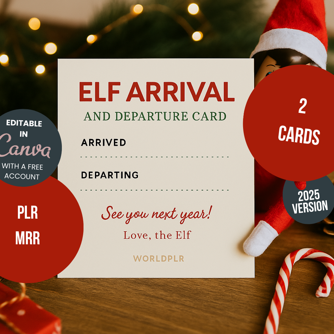 Elf Arrival And Departure Card