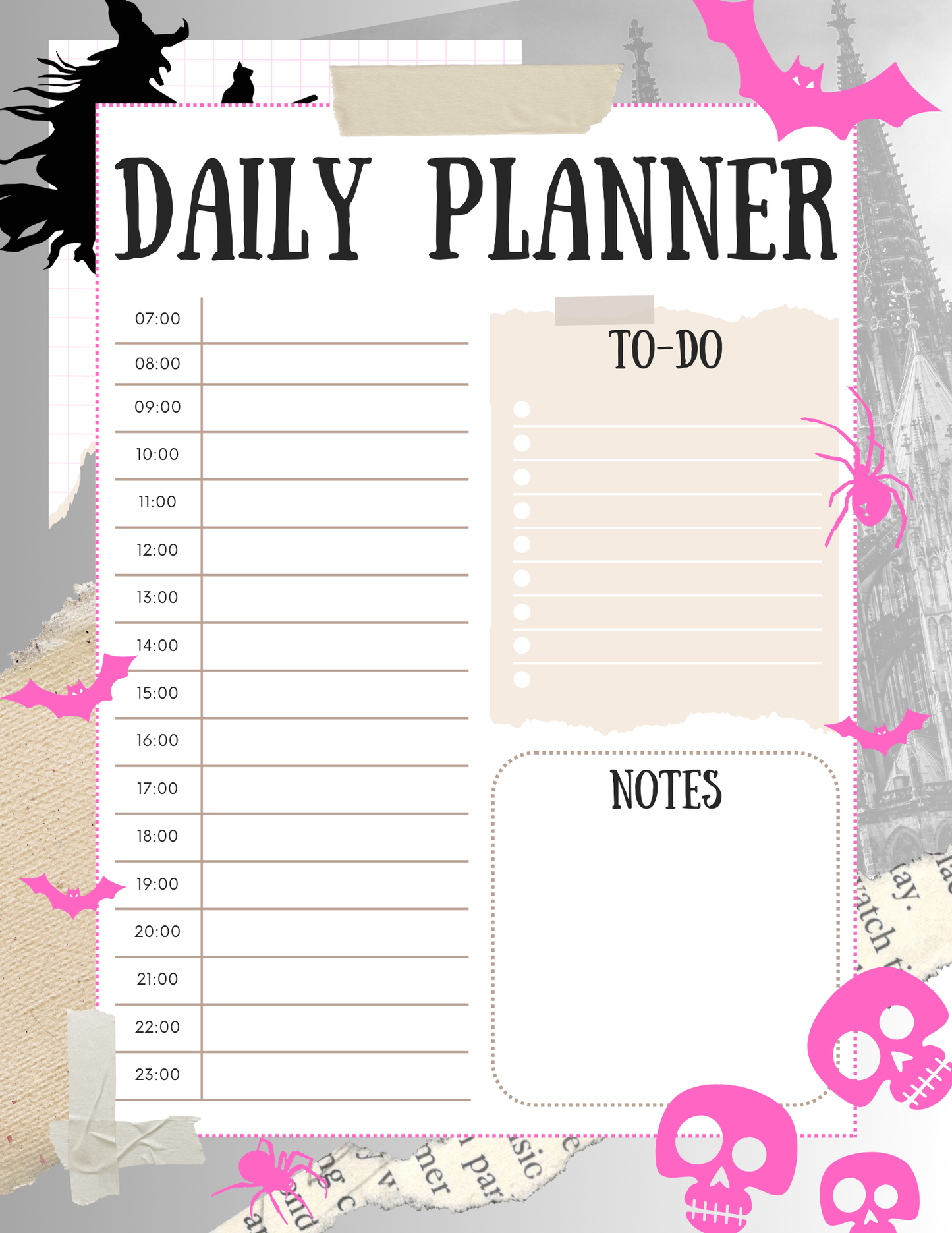 Halloween Daily Planner