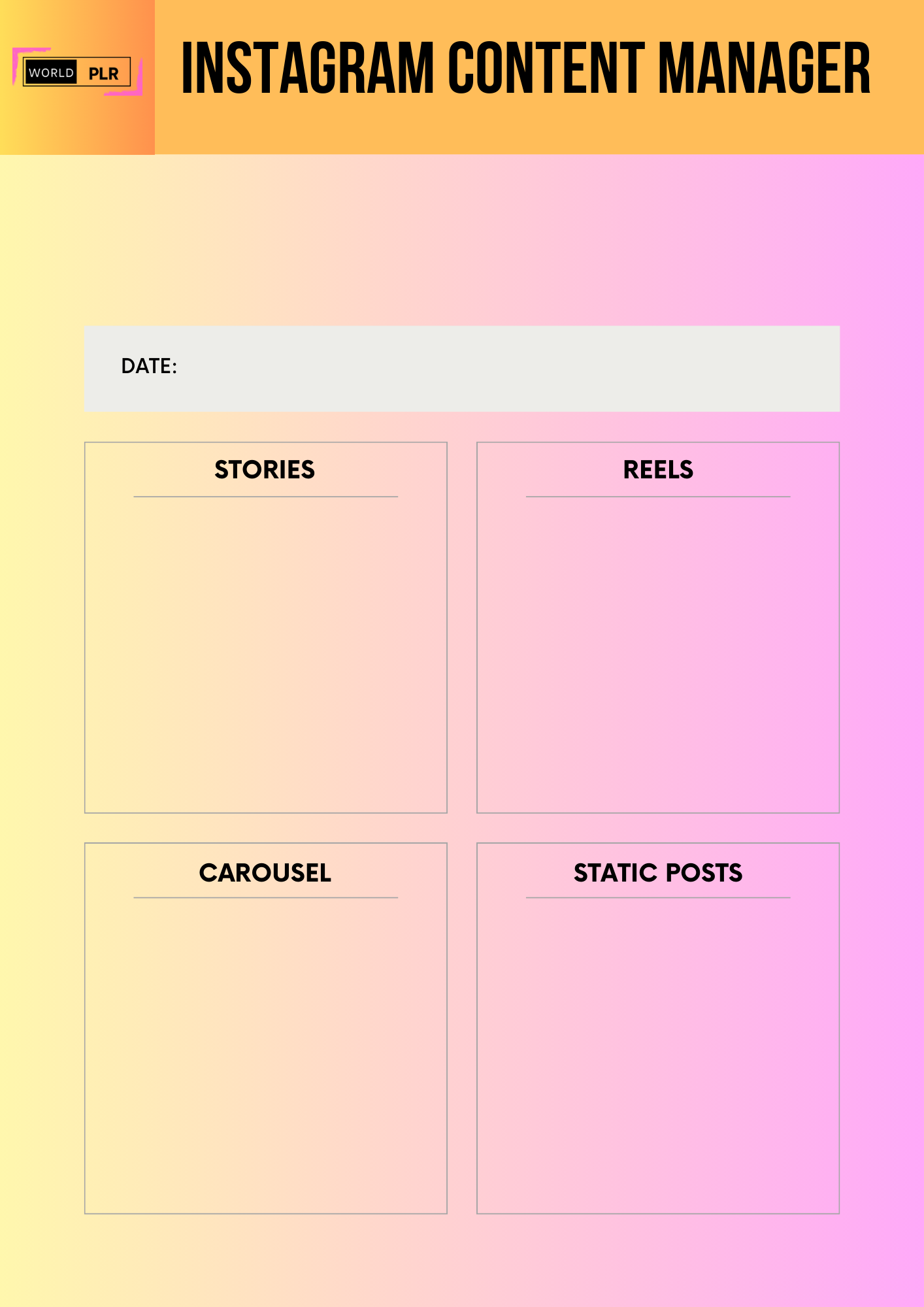 Instagram Content Manager