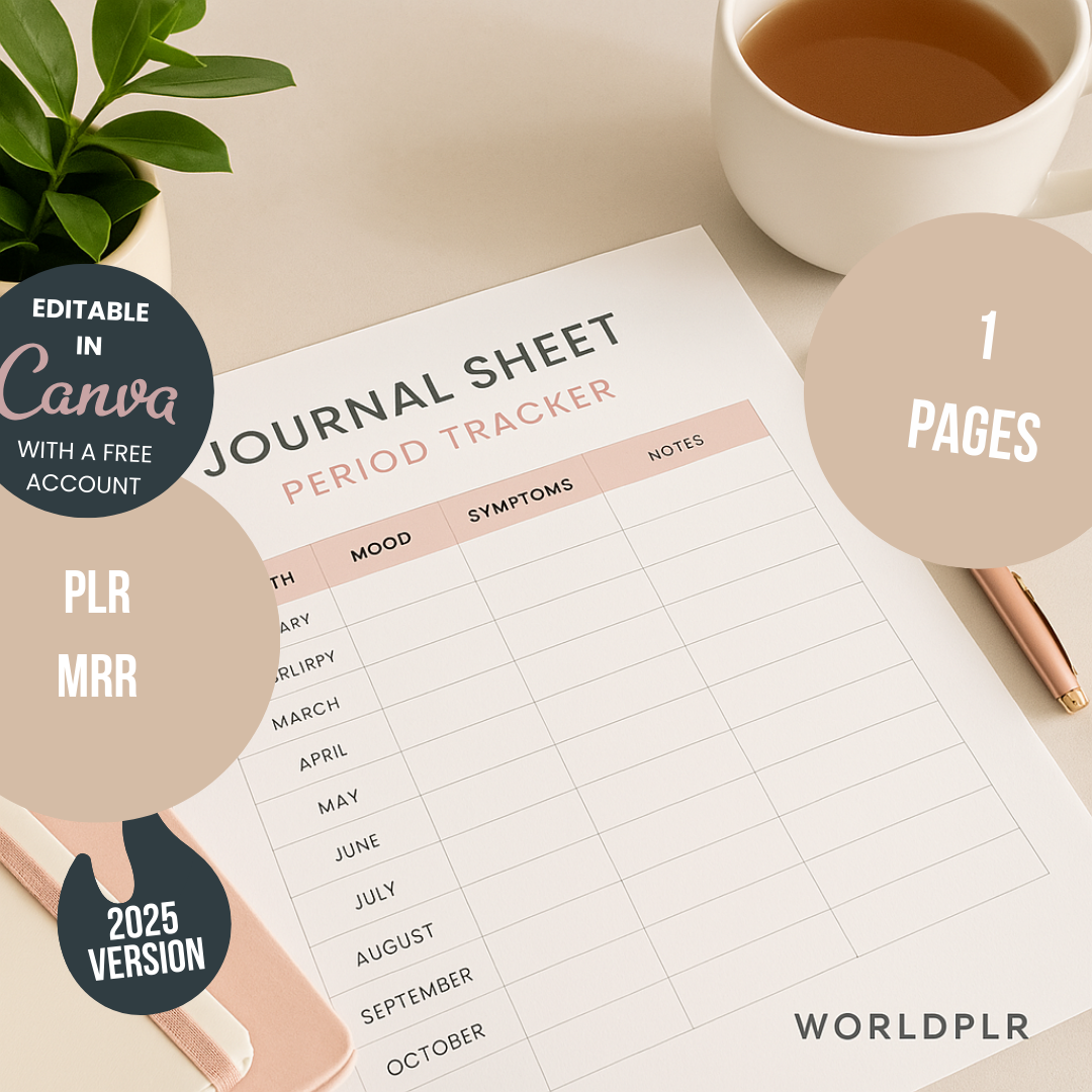 Journal Sheet - Period Tracker