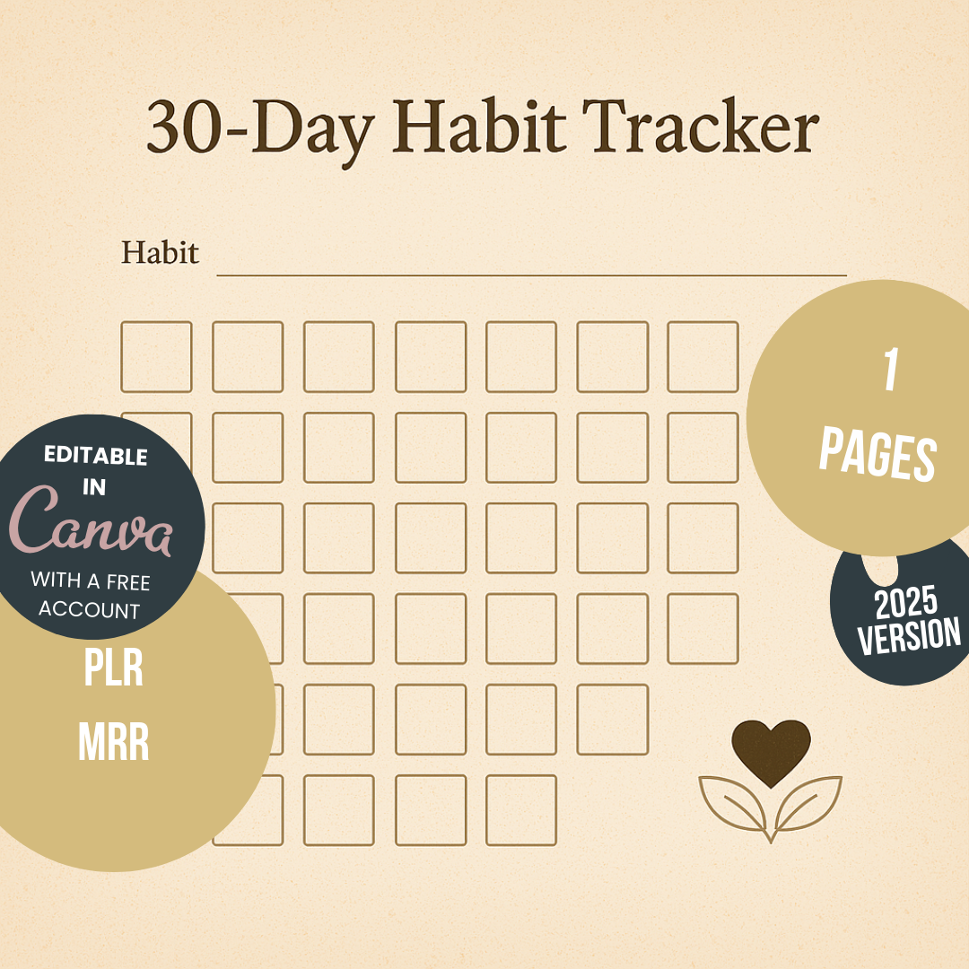 Journal Sheet - 30-Day Habit Tracker