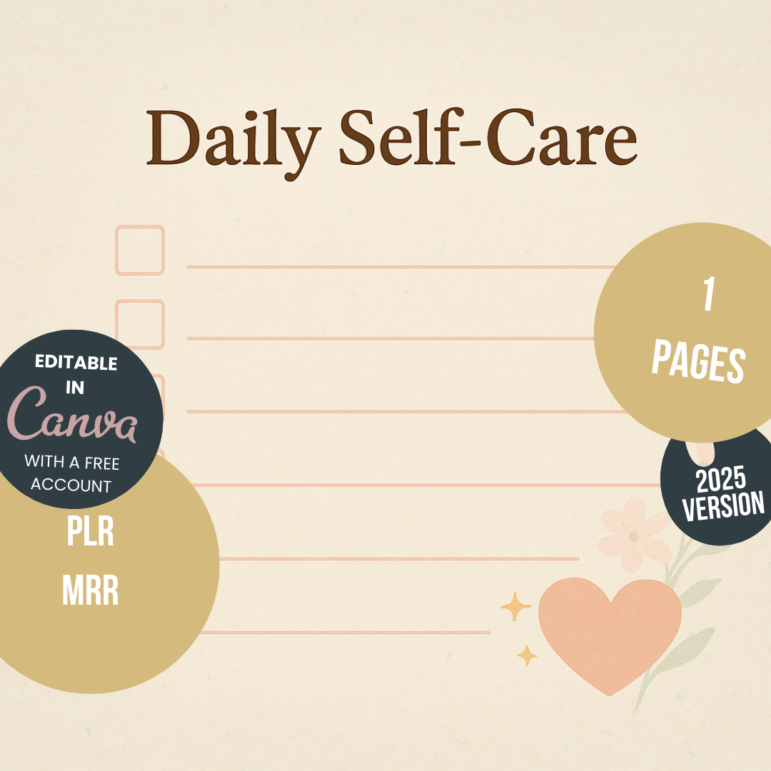 Journal Sheet - Daily Self-Care