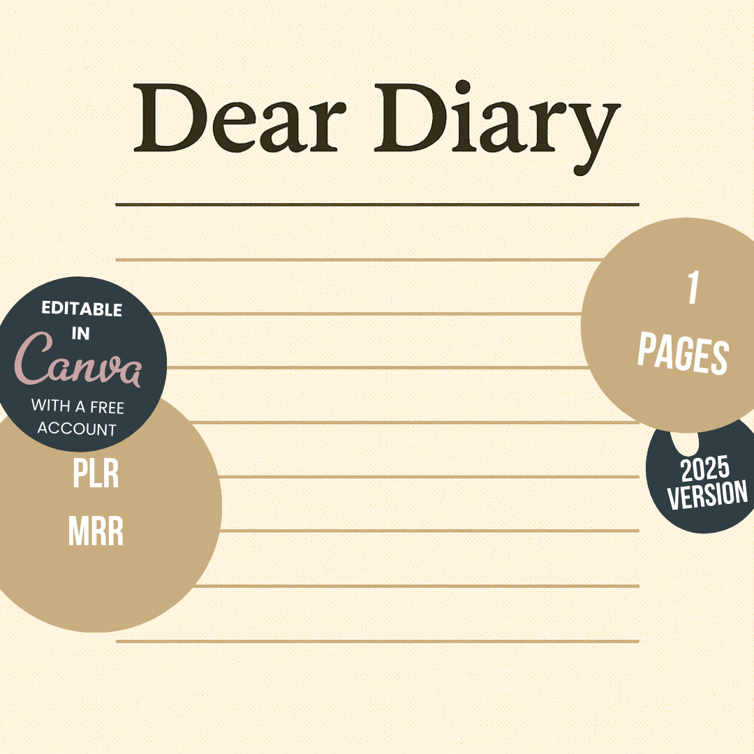 Journal Sheet - Dear Diary