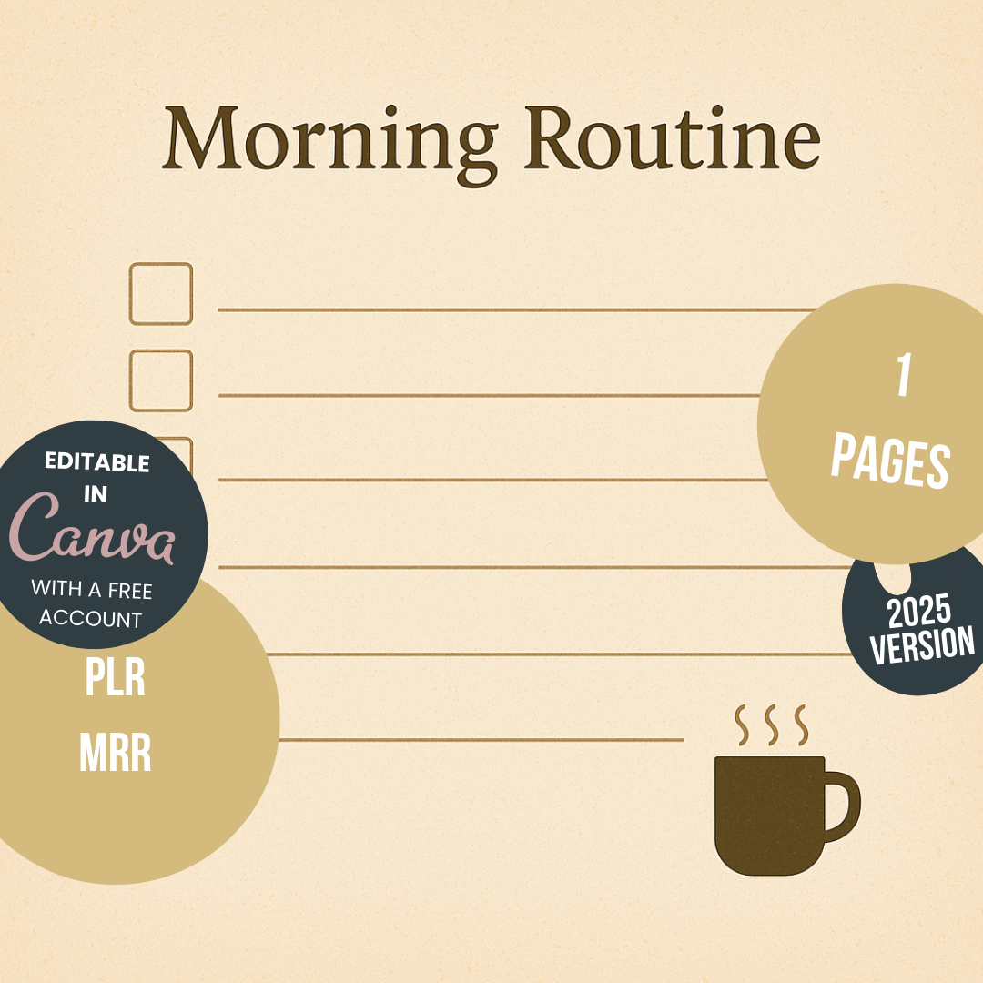 Journal Sheet - Morning Routine